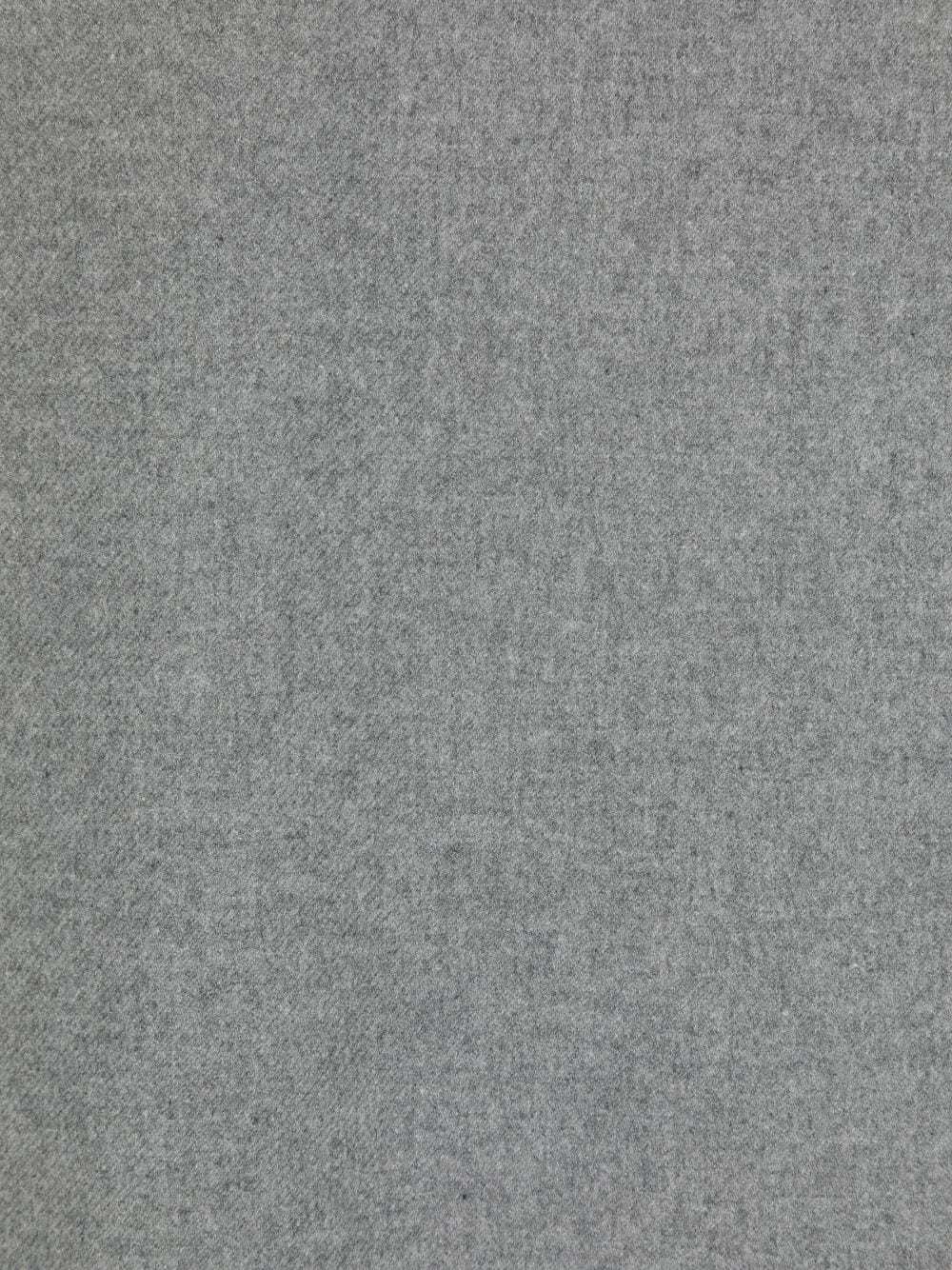 Brunello Cucinelli Fringed Silk Scarf In Gray