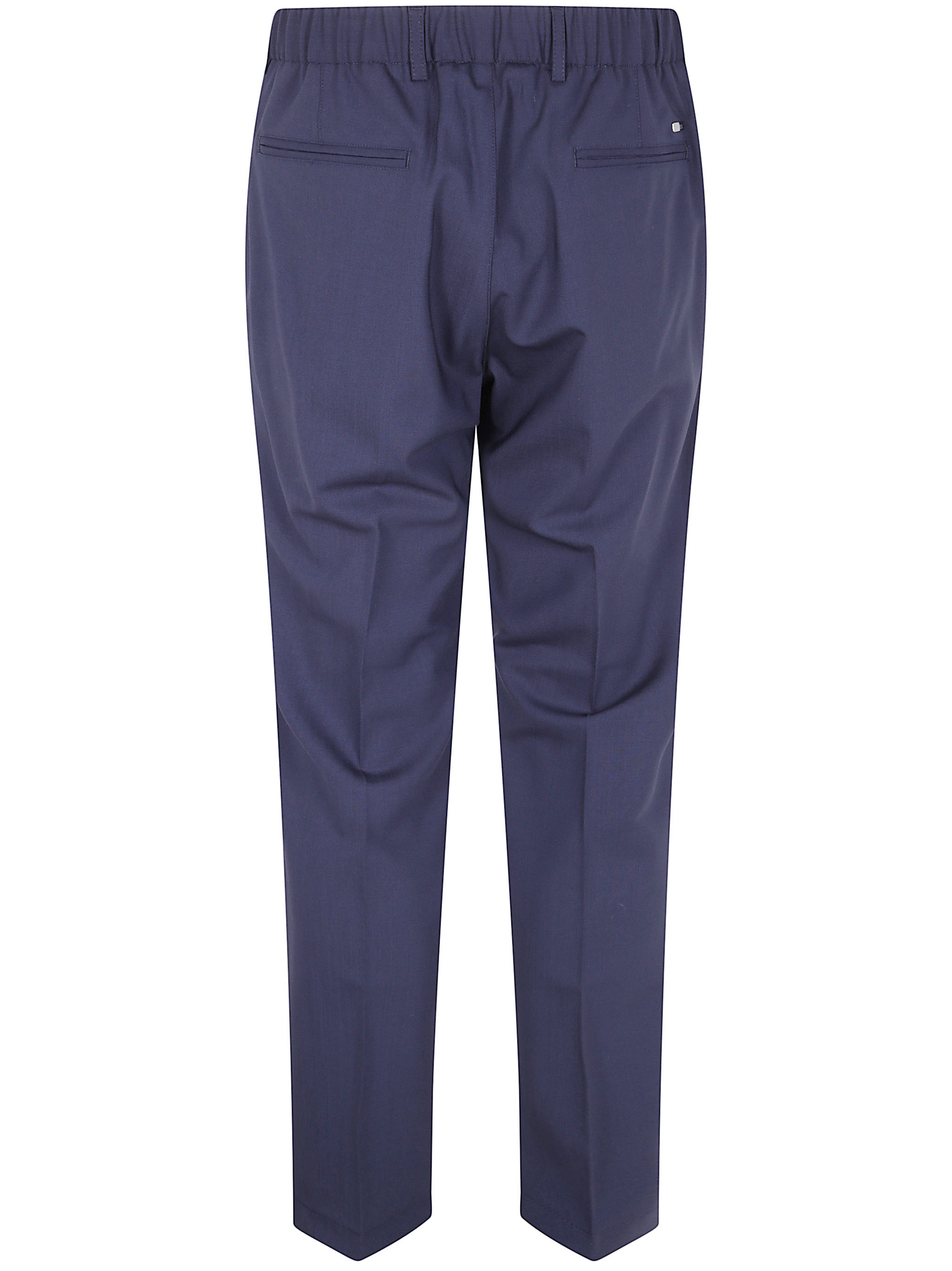 Herno Pleated-front Trousers In Blue