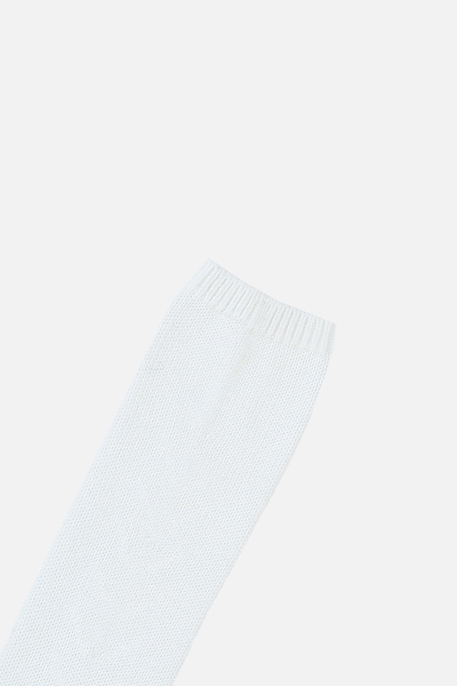 Valentino Perforated Cotton Stockings In White