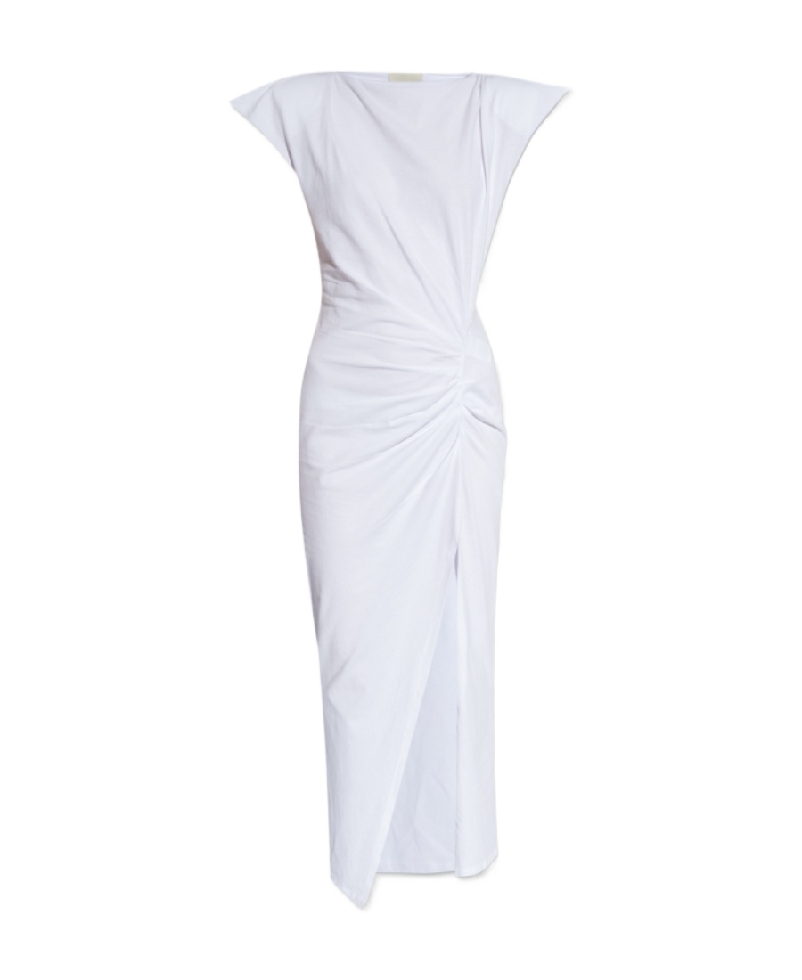 ISABEL MARANT ISABEL MARANT NADELA RUCHED DETAILED MIDI DRESS