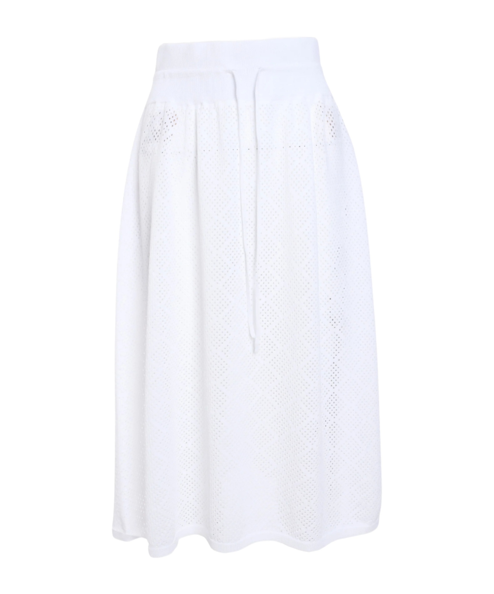 Fabiana Filippi Mesh Midi Skirt In White