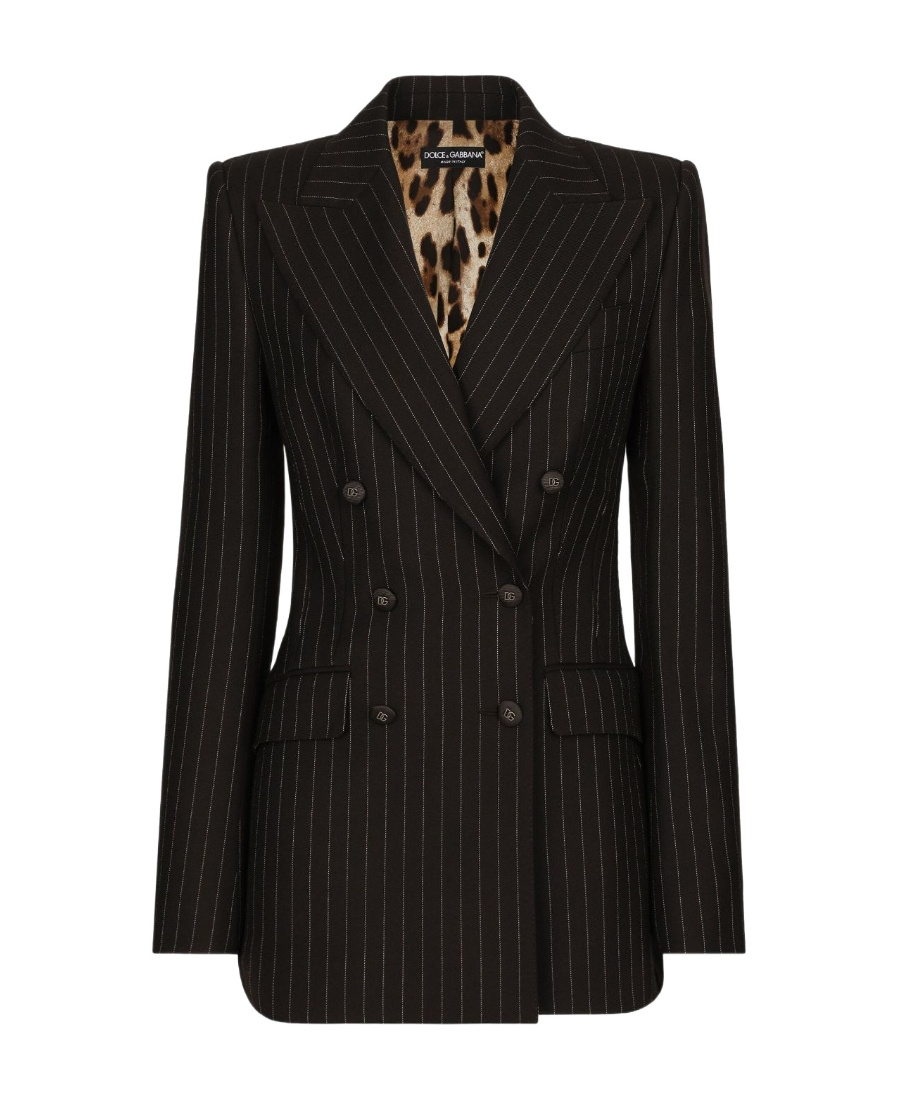 Dolce & Gabbana Woman Blazer Dark Brown Size 6 Virgin Wool In Black