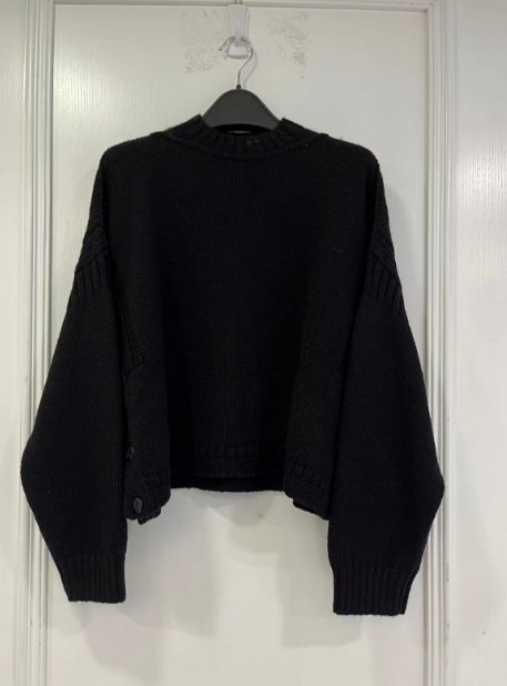 Dior Long-sleeved Sweater In Black