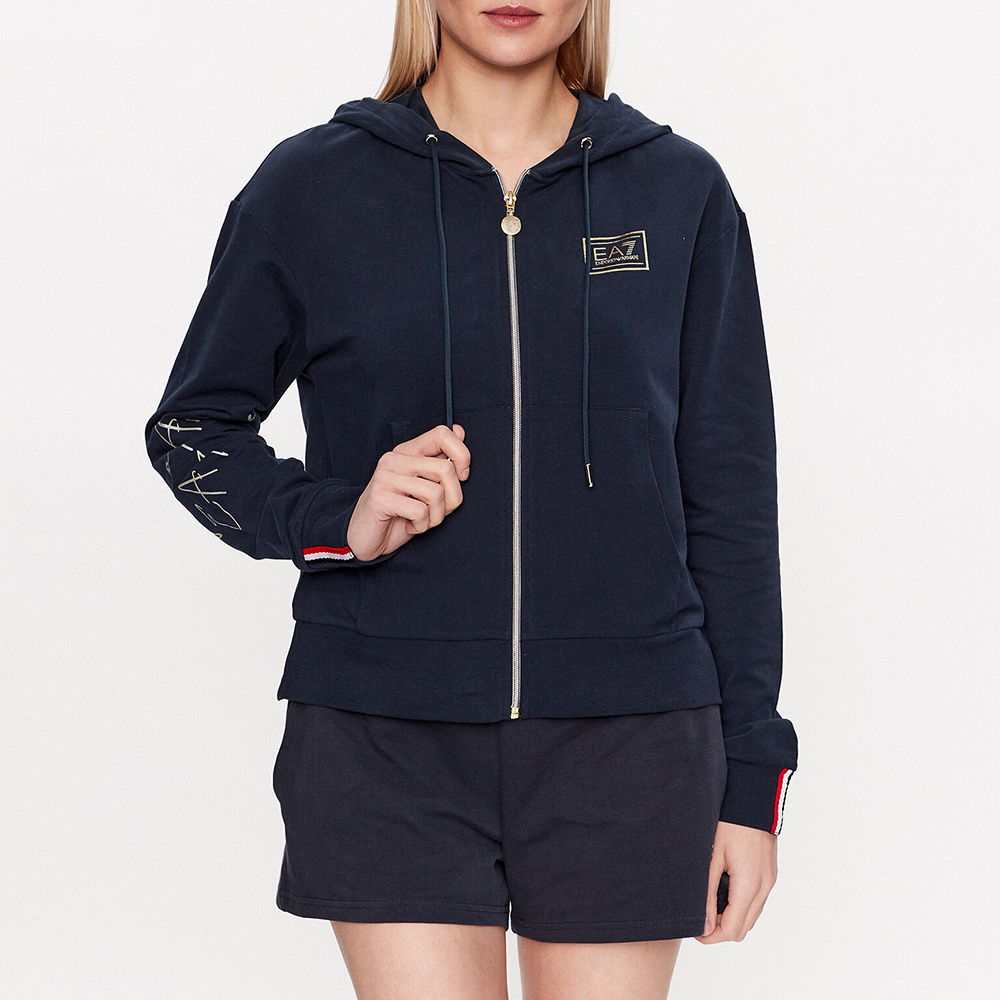 EA7 PULL ROPE HOODED SWEATER