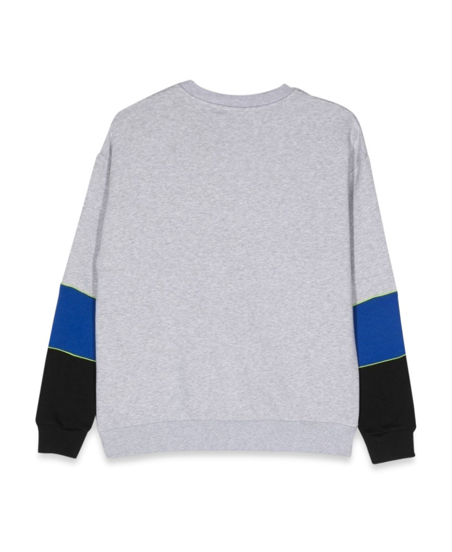 Kenzo Pattern Splicing Sweater In Gray