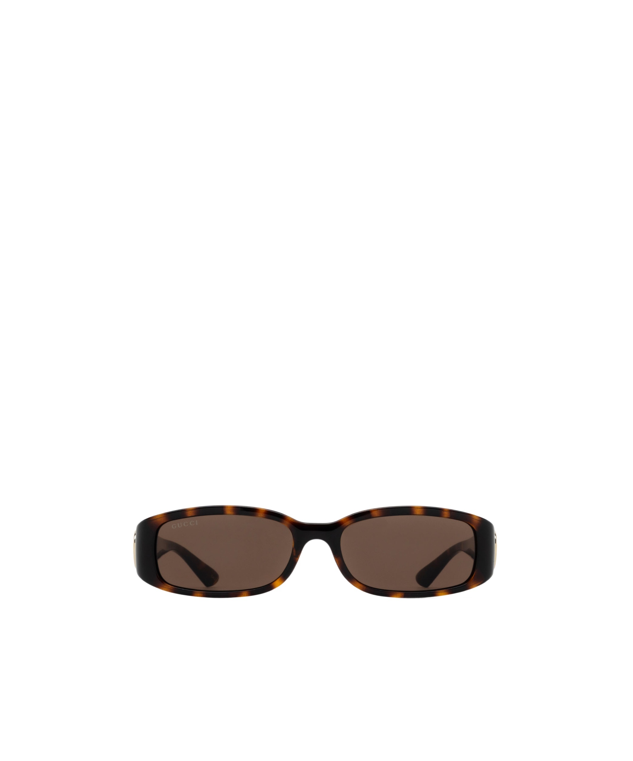 Gucci Tortoiseshell Rectangle-frame Sunglasses In Brown