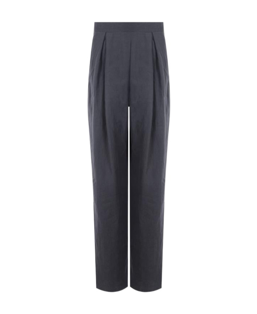 GIORGIO ARMANI LOOSE-FIT LINEN TROUSERS