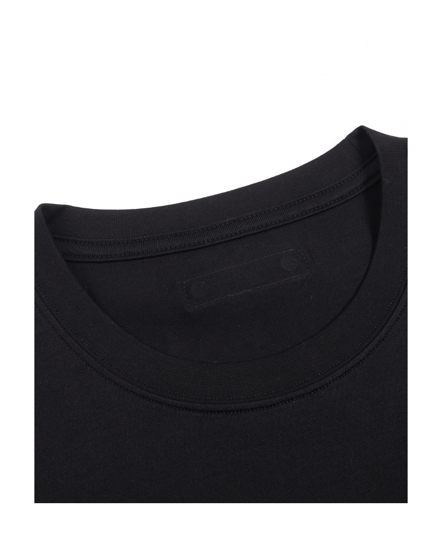 Liuregali Round-necked Logo T-shirt In Black