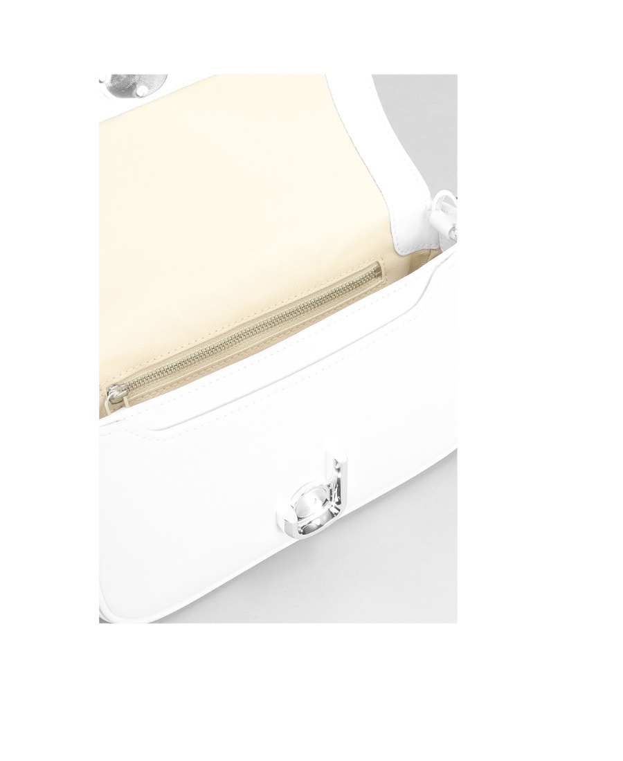 Marc Jacobs Mini J Marc Leather Shoulder Bag In White