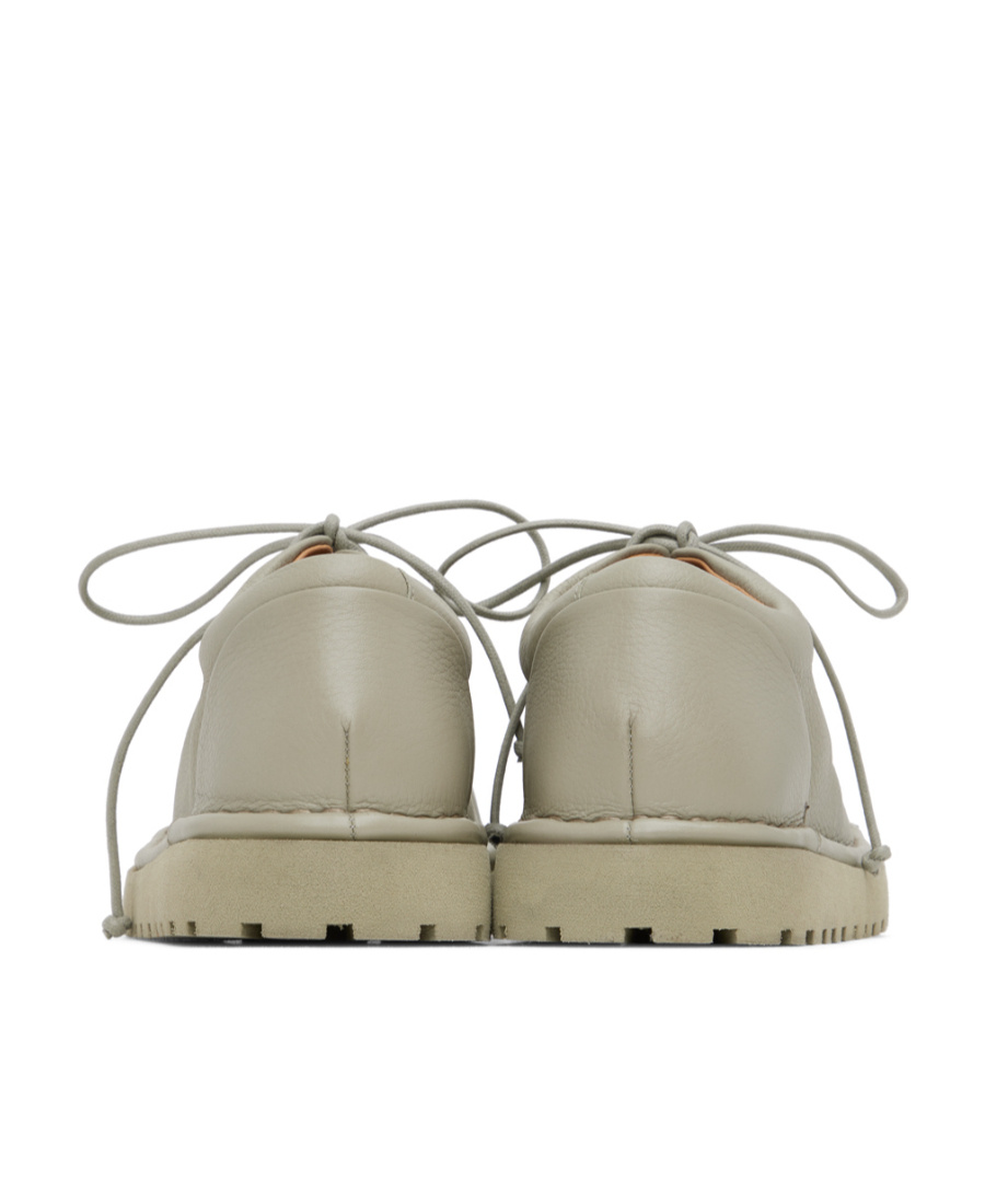 Marsèll Ssense Exclusive Green Gomme Pallottola Pomice Derbys In Nude