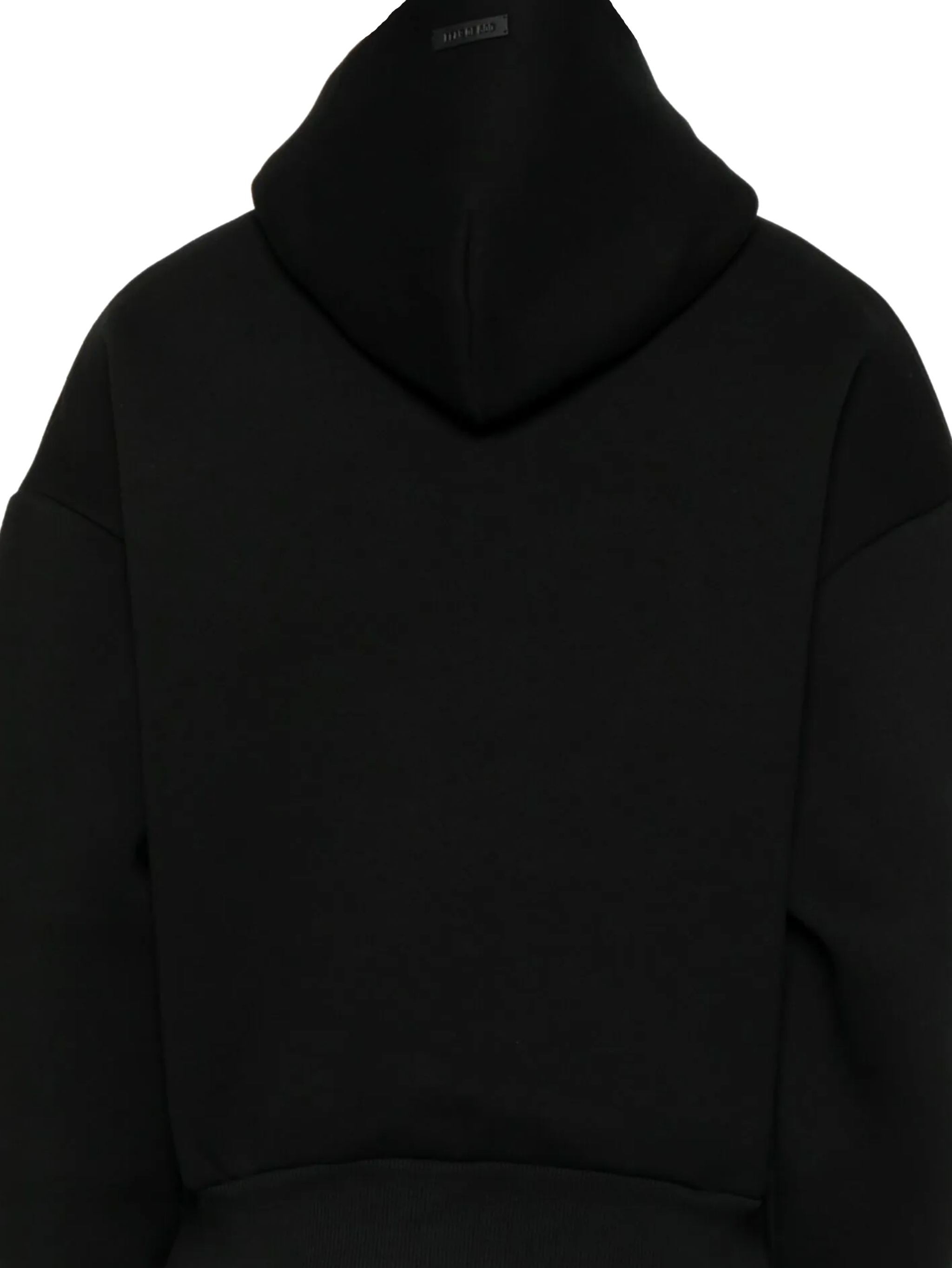 Fear Of God Oversized Hooded Sweatshirt With Ribbed Finish In Black