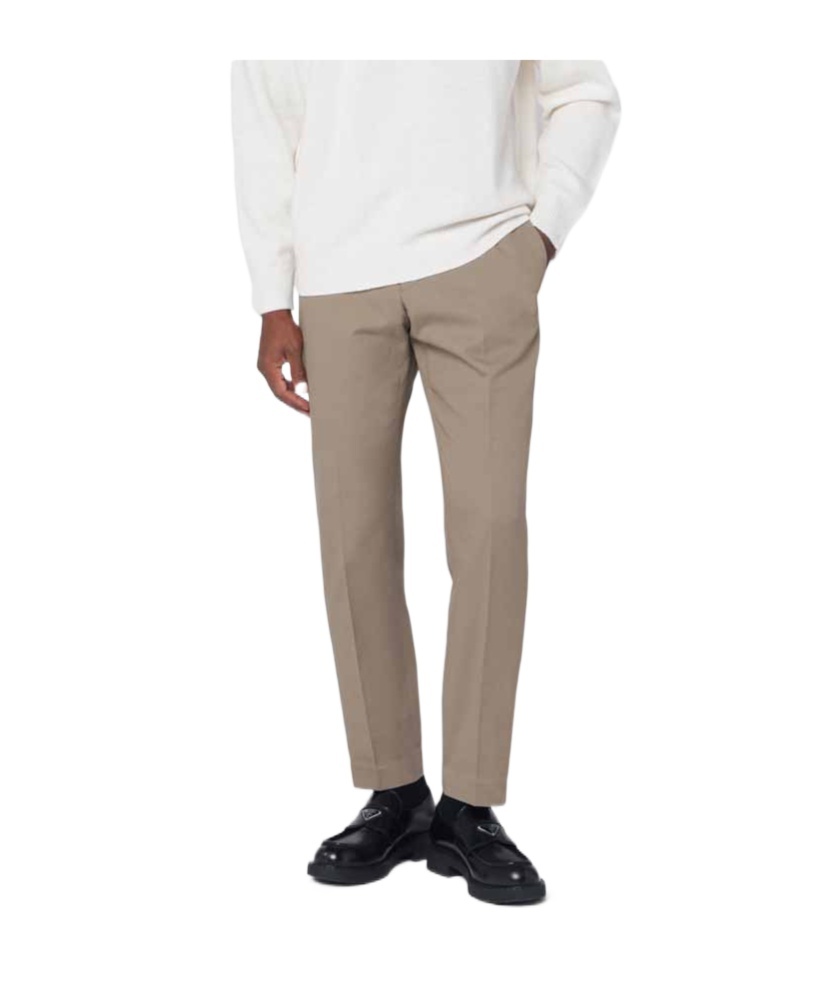 Pt Torino Rebel Beige Trousers In Neutral
