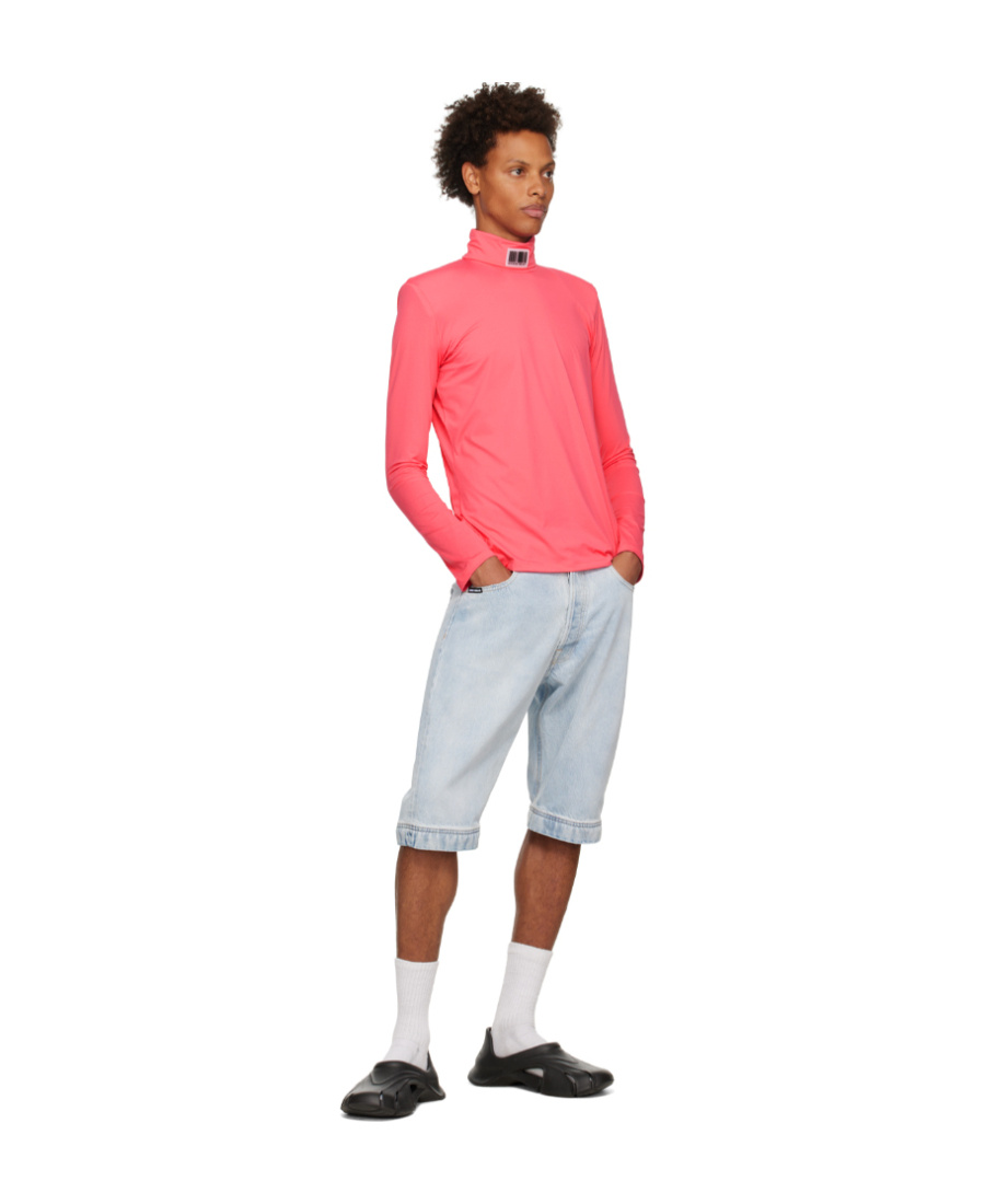 VTMNTS LOGO HIGH-NECKED T-SHIRT 