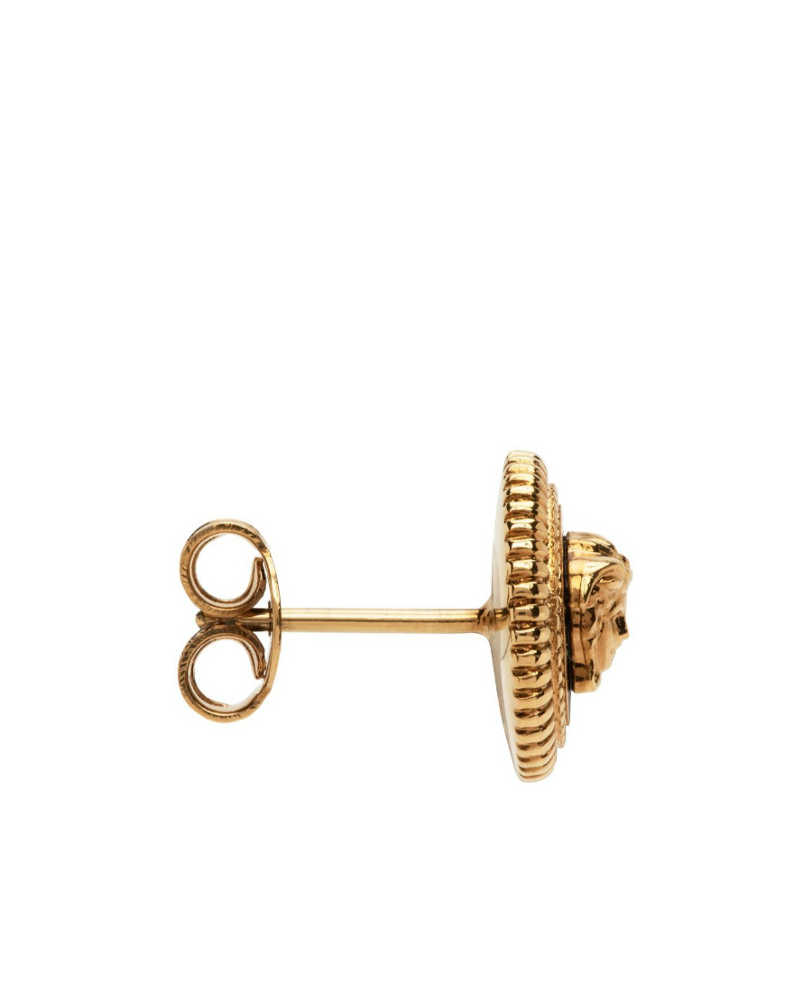 Versace Medusa Head-detail Stud Earrings In Yellow