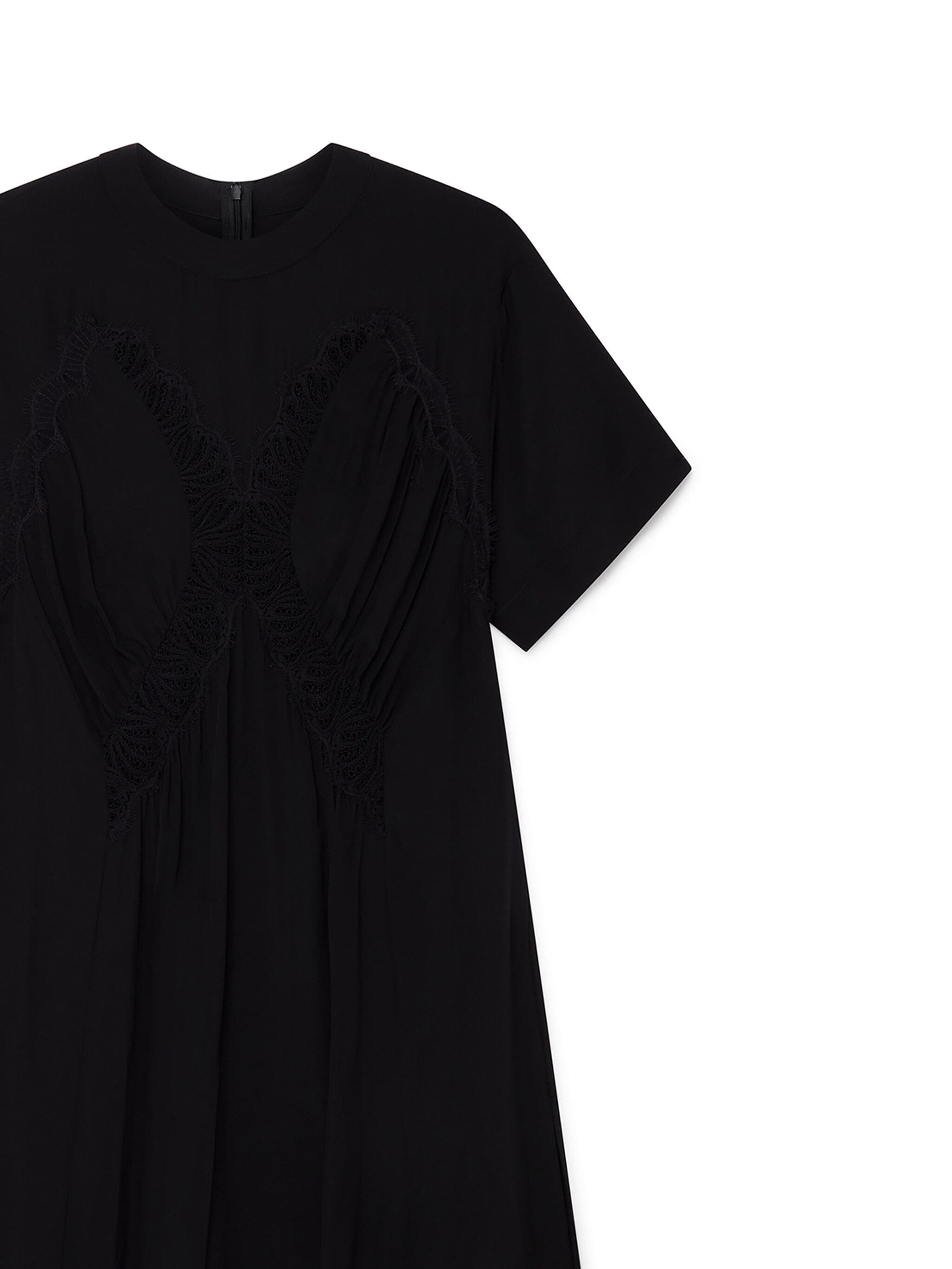Stella Mccartney Lace Detail Dress In Black