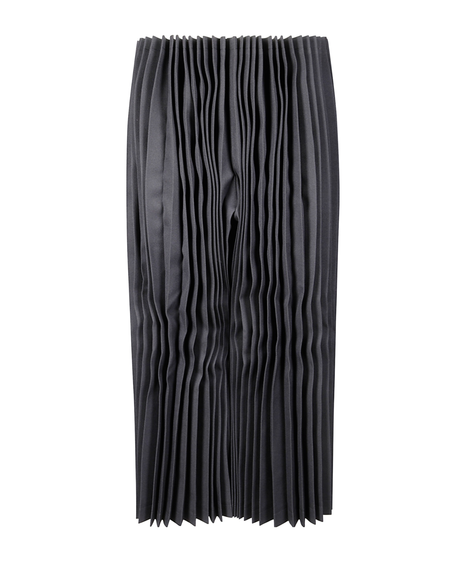 Comme Des Garçons Cropped Pleated Trousers With Structured Silhouette In Black