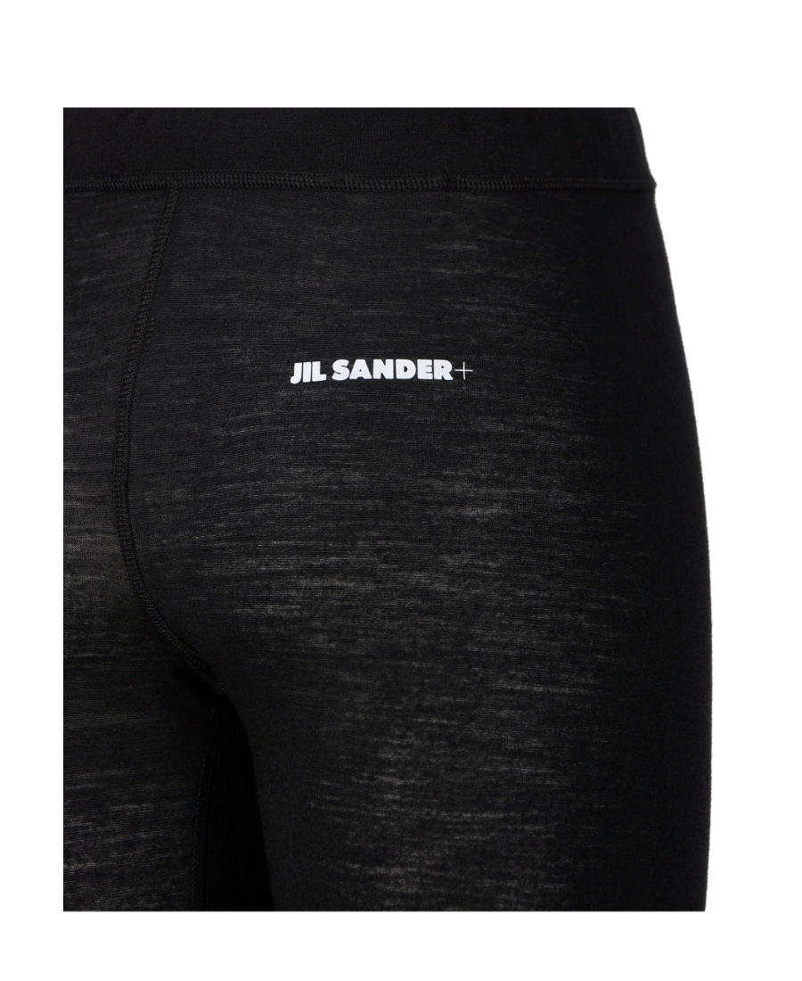 Jil Sander Logo-print Leggings In Black