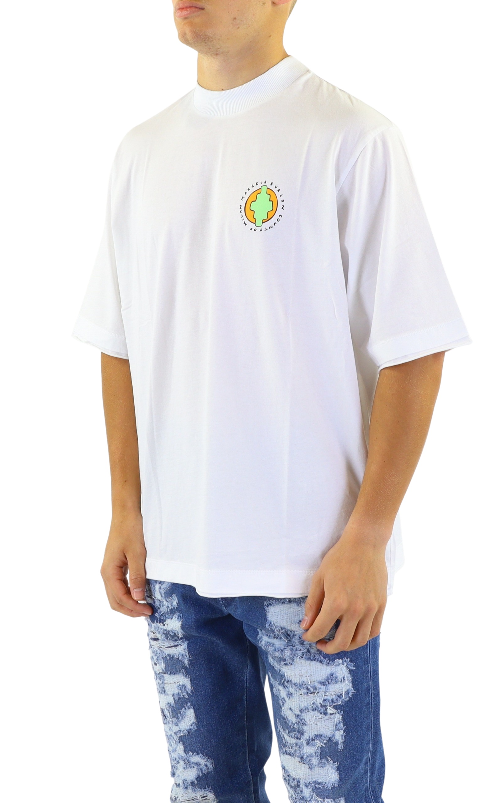 Marcelo Burlon County Of Milan Pattern T-shirt In White