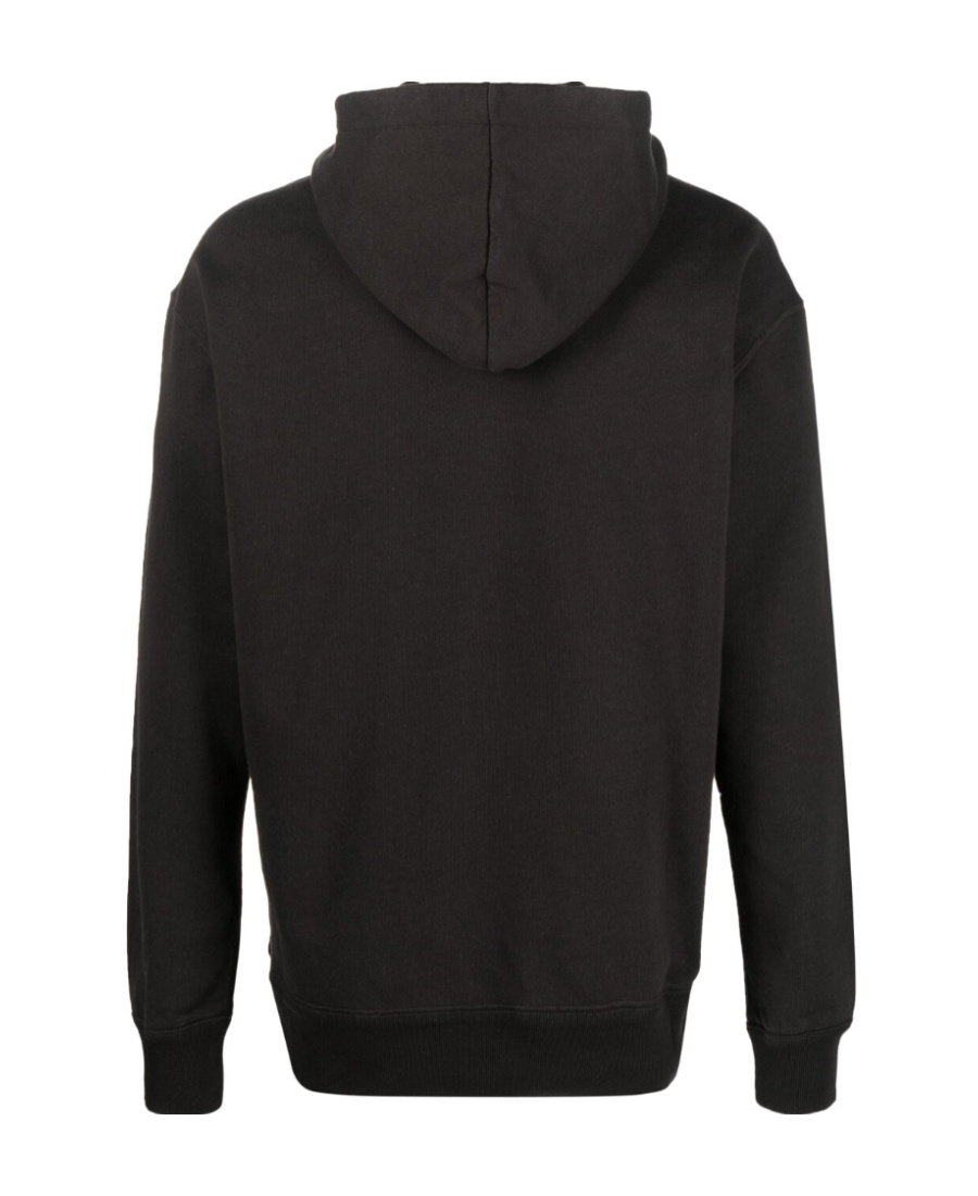 Isabel Marant Embroidered-logo Drawstring Hoodie In Black
