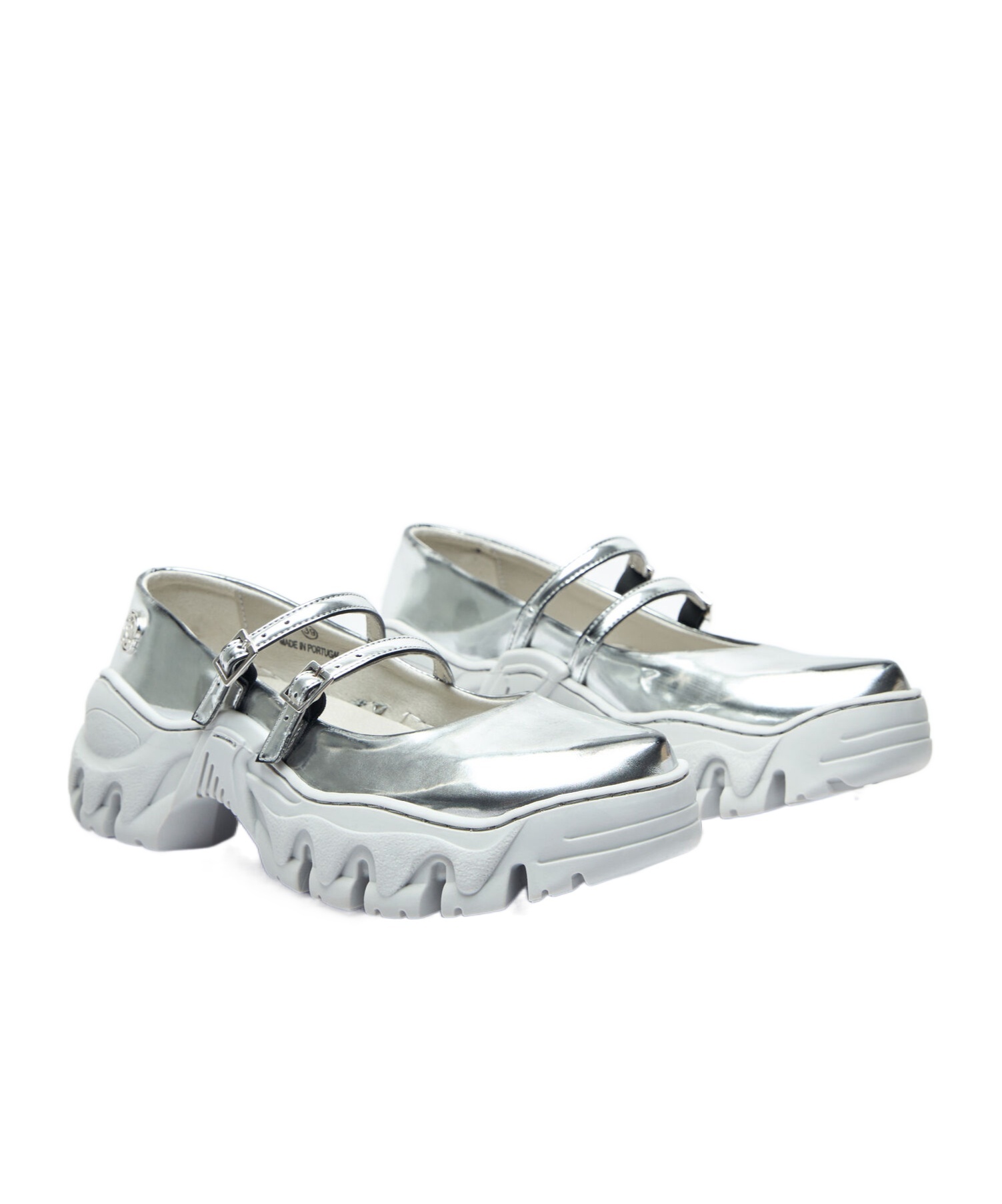 Rombaut Round-headed Platform Sole Shoes In Gray