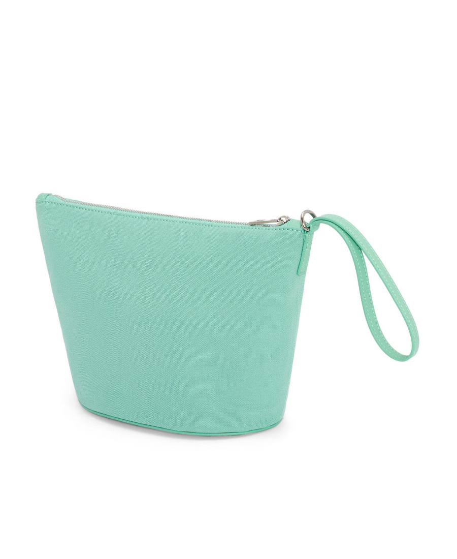 Loewe Logo Makeup Bag In Green