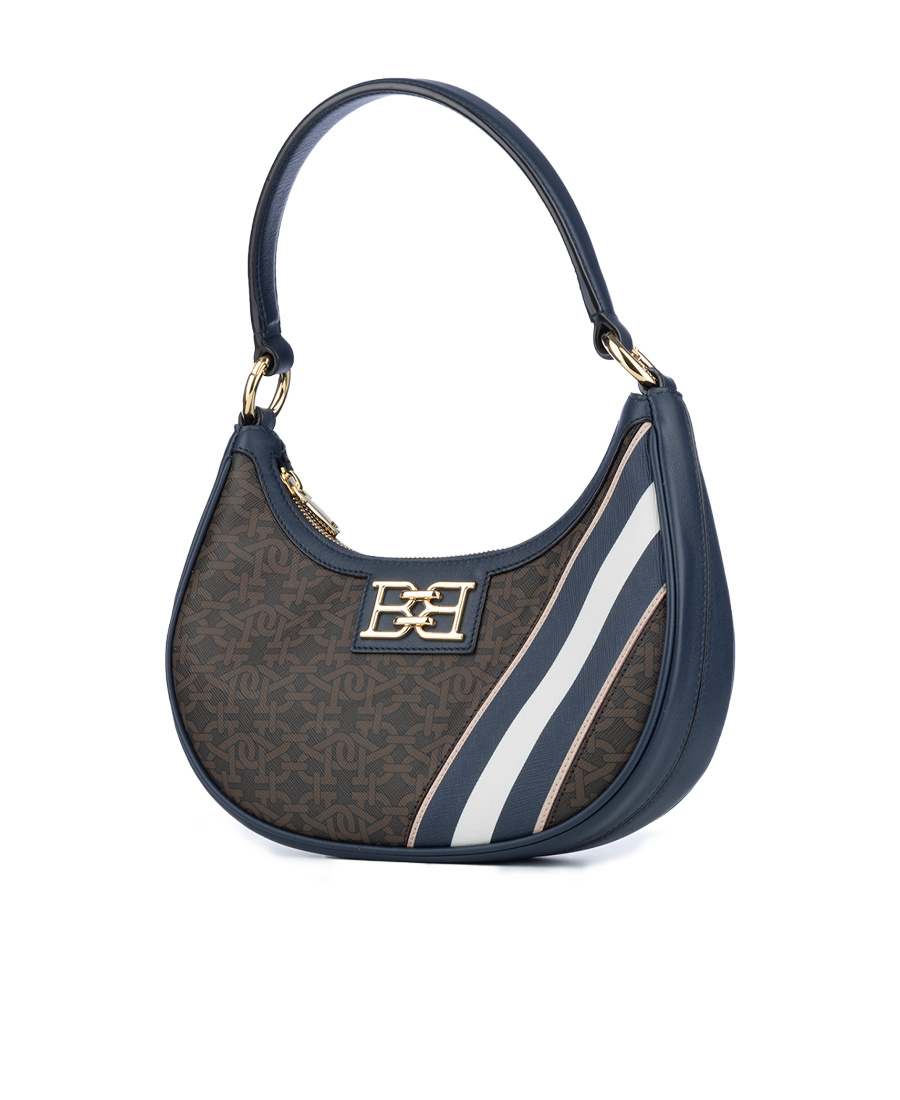 Bally Crossbody Bags With Striped Pattern And Top Handle In Black
