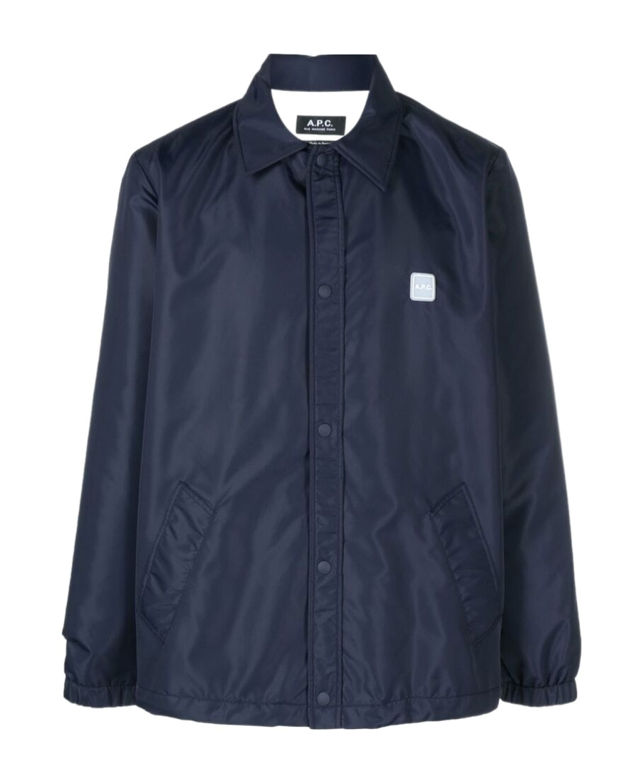 Apc Pointed Collar Casual Jacket In Black