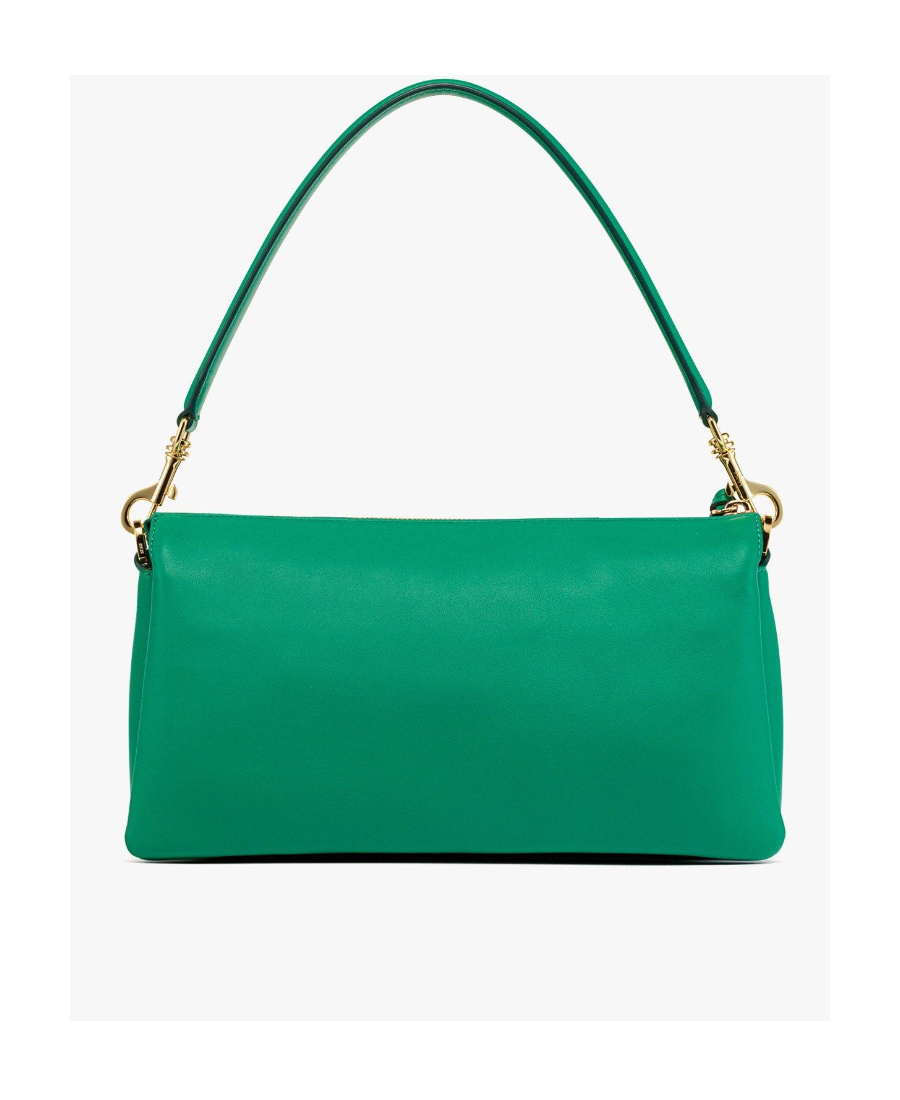 Mcm Logo Shoulder Bag In Green