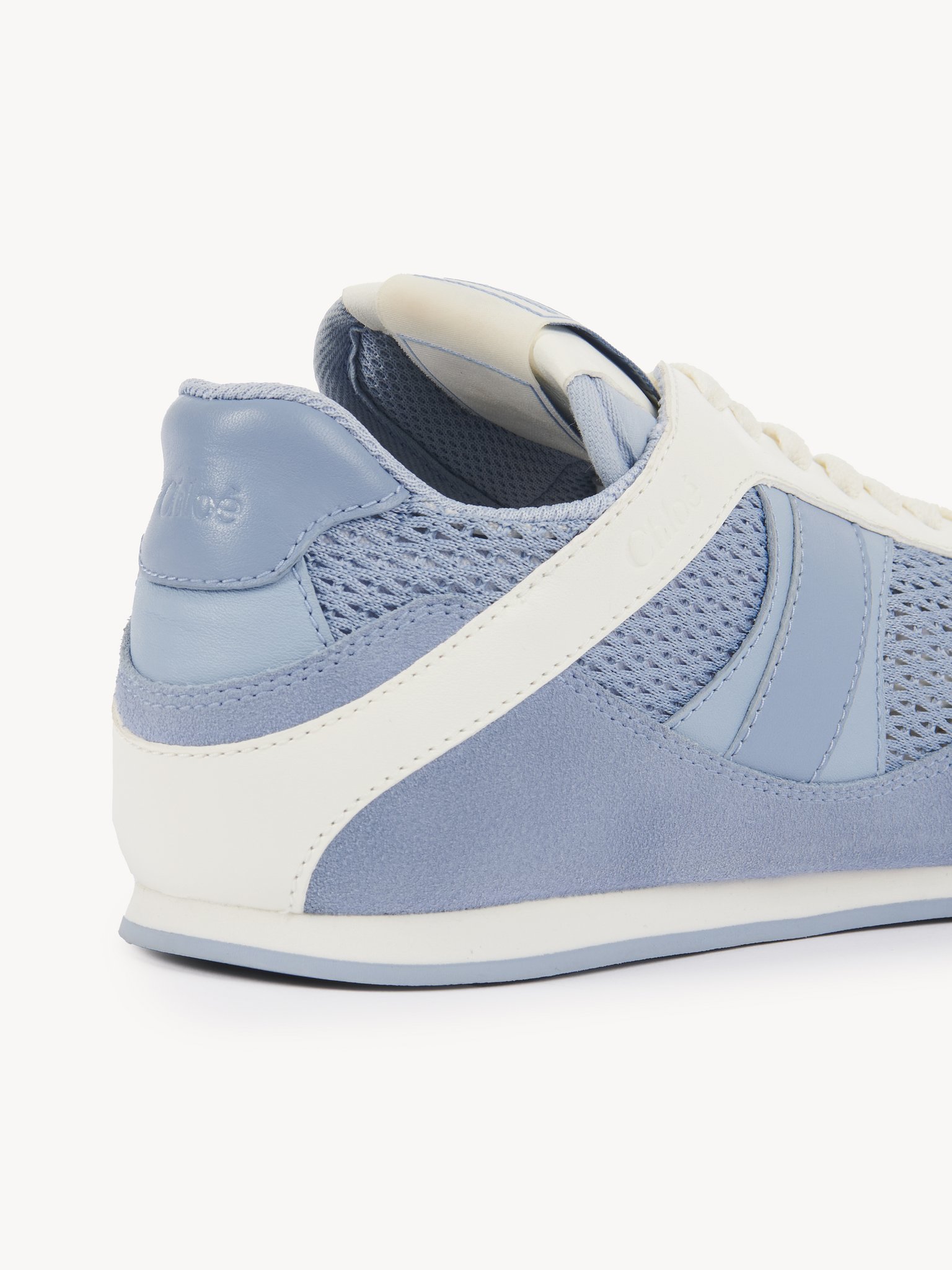 Chloé Lace-up Low-cut Casual Shoes In Blue