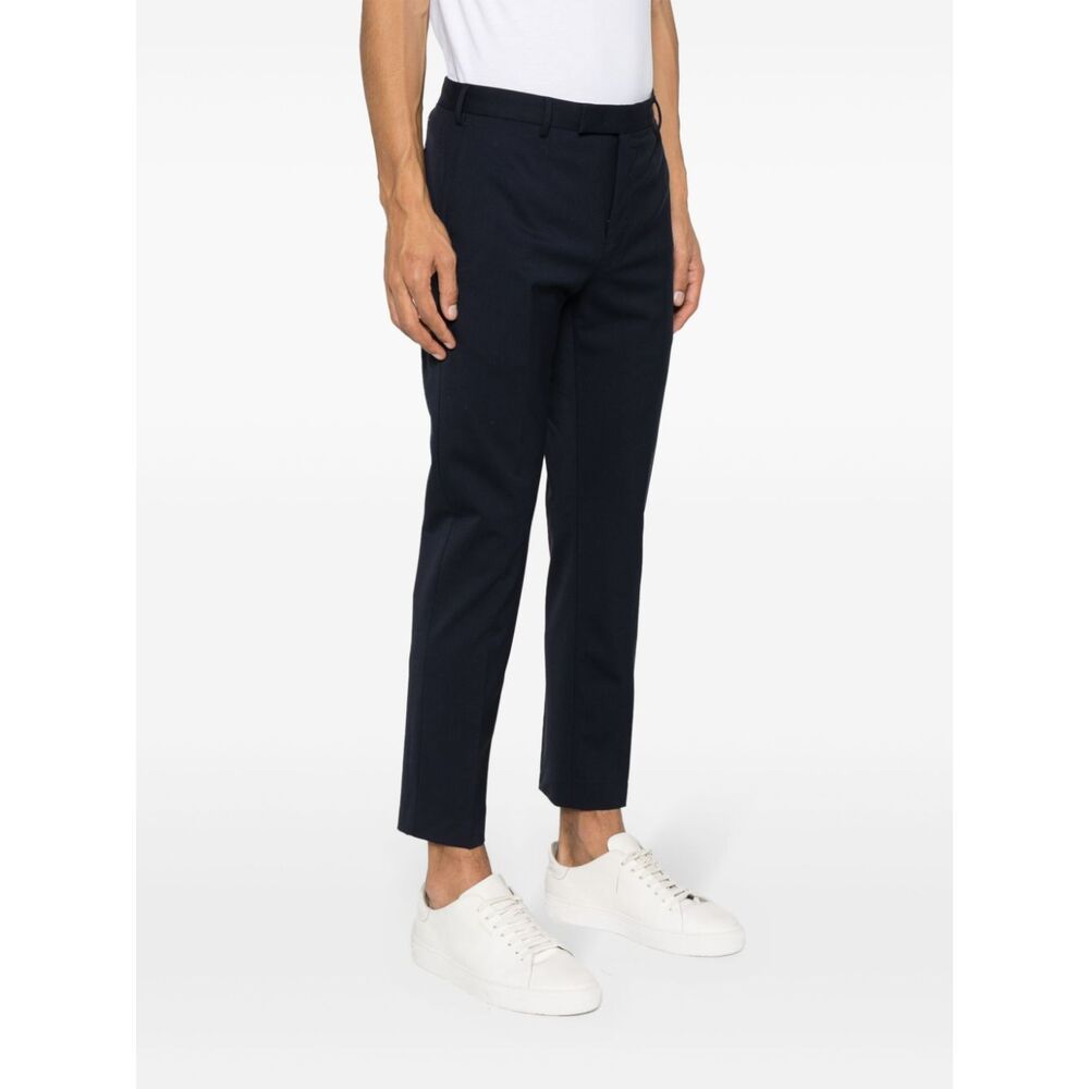 Pt01 Belt Ring Casual Pants In Black