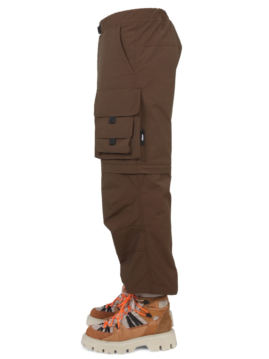 Msgm Mid-rise Cargo Trousers In Green