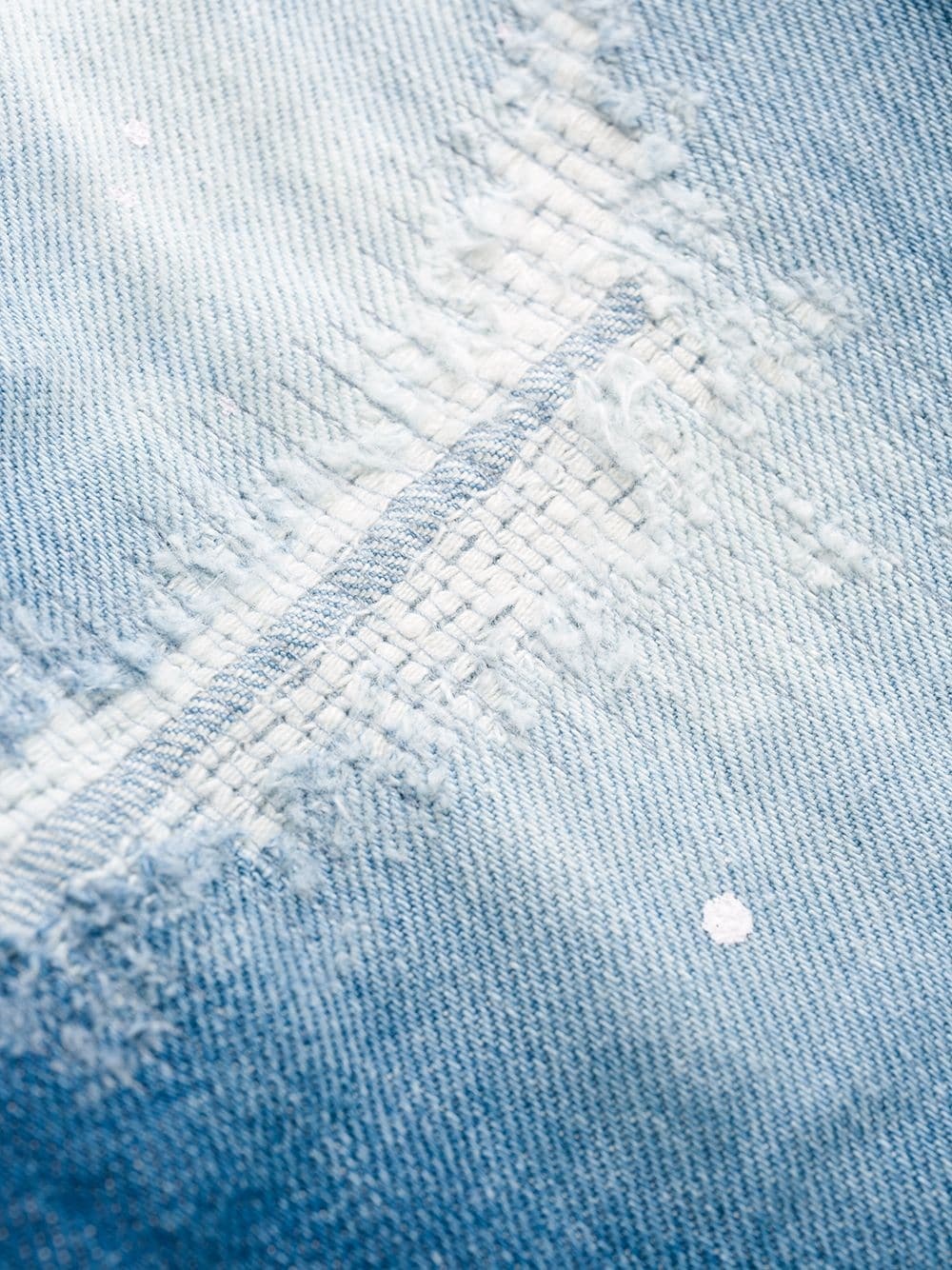 Dsquared2 Distressed Skater Jeans In Blue