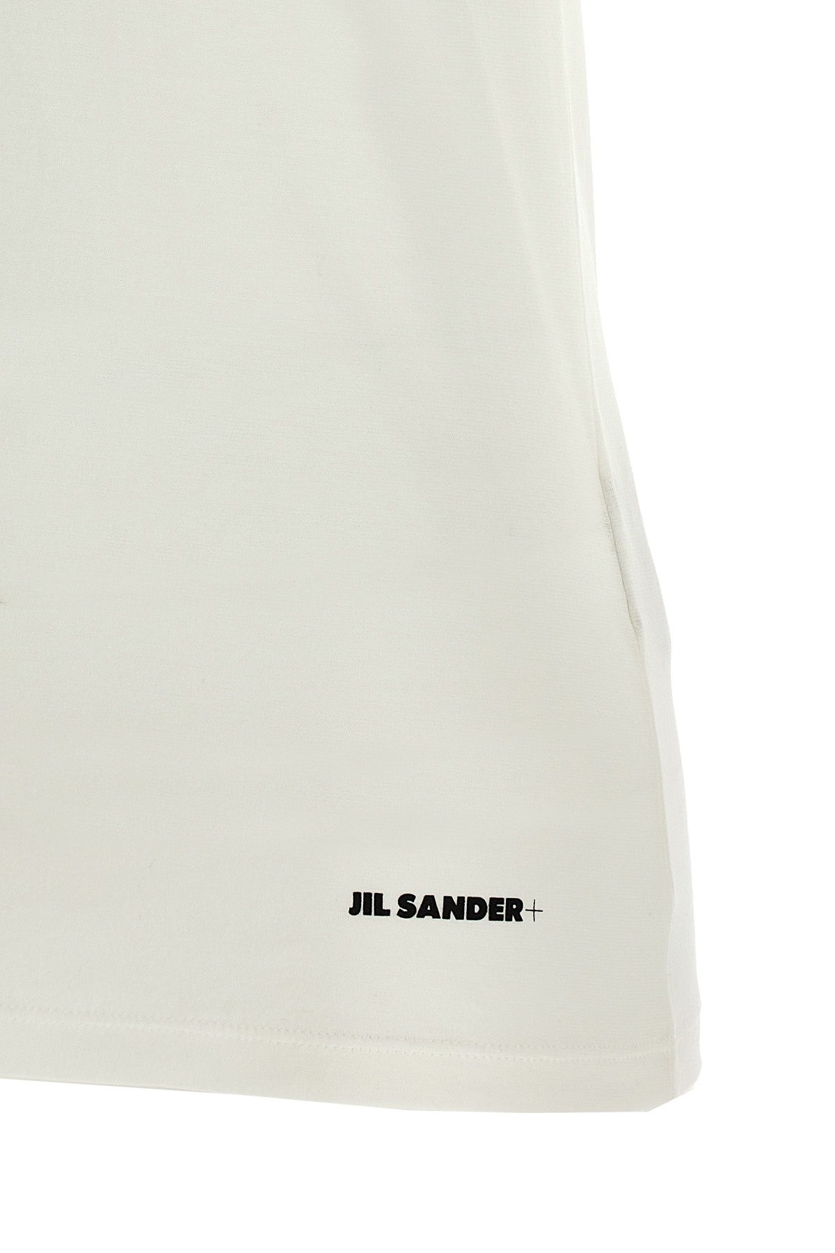 Jil Sander Contrast Logo Cotton T-shirt In White