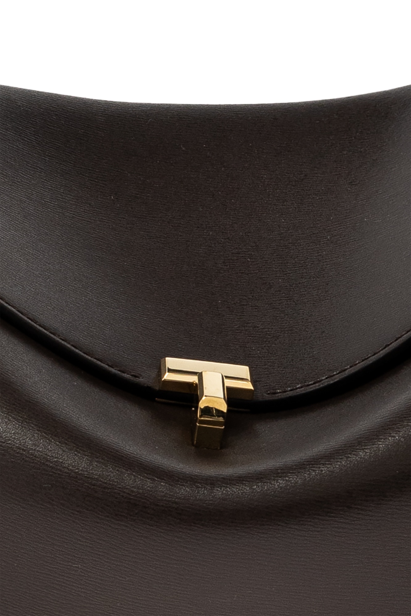 Totême T-lock Shoulder Bag In Black