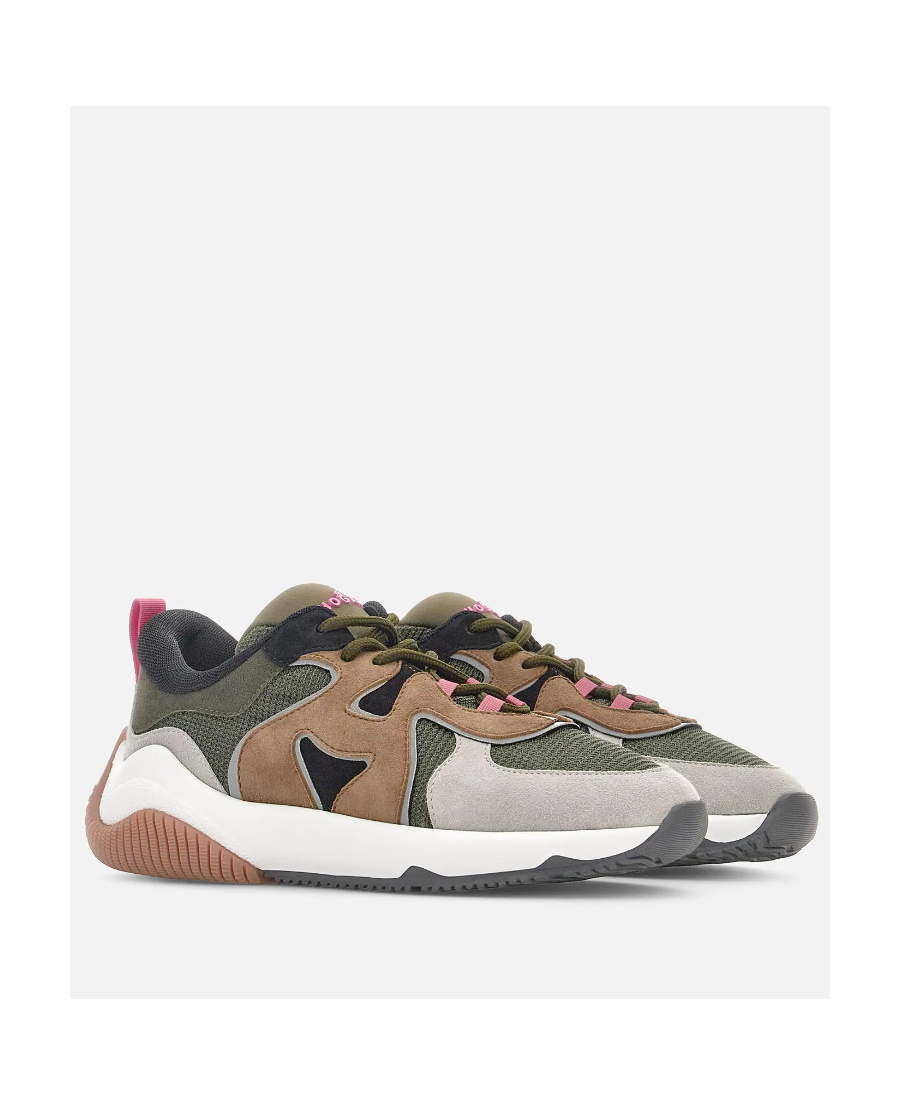 Hogan Colour-block Panelled Sneakers In Multicolor