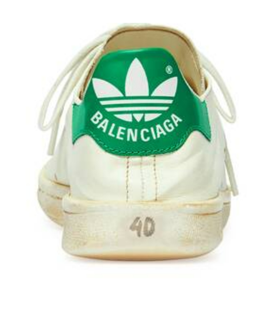 Balenciaga Stan Smith Lace-up Sneakers In White