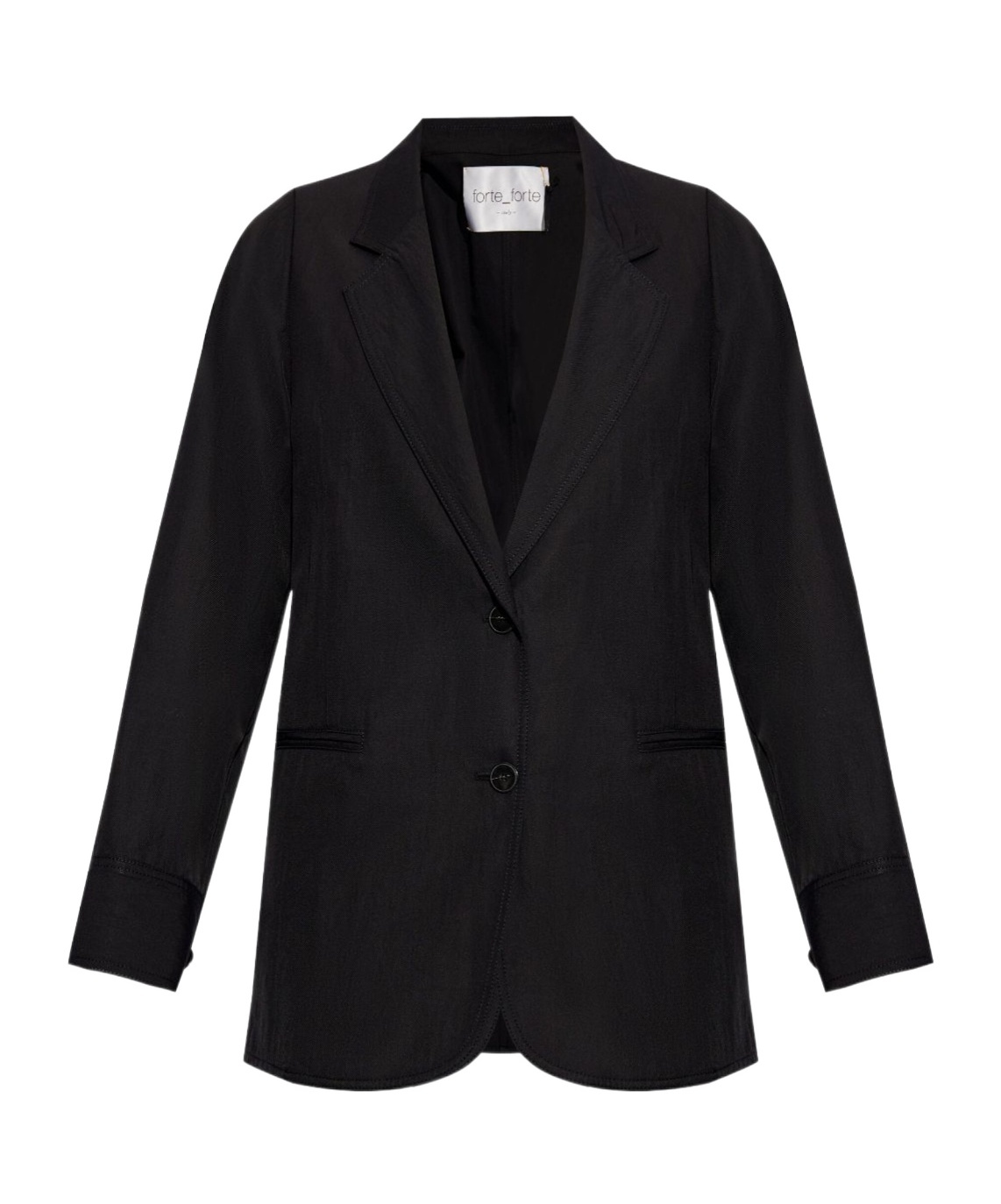 Forte Forte Long-sleeved Suit Coat In Black