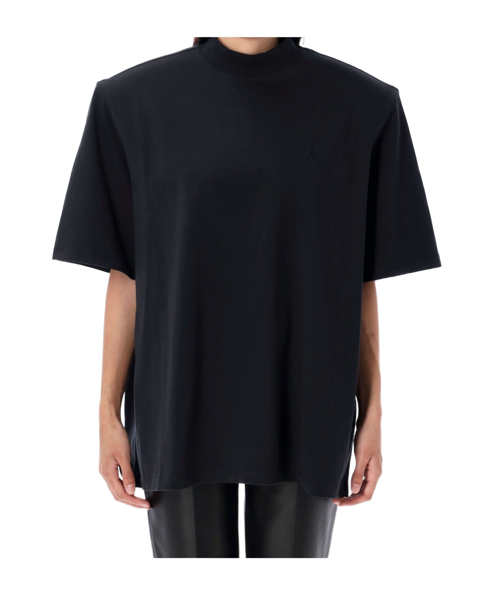 Attico T-shirt Black In Black