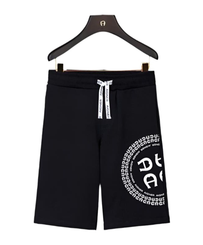 AIGNER LOGO-PRINTED BERMUDA SHORTS