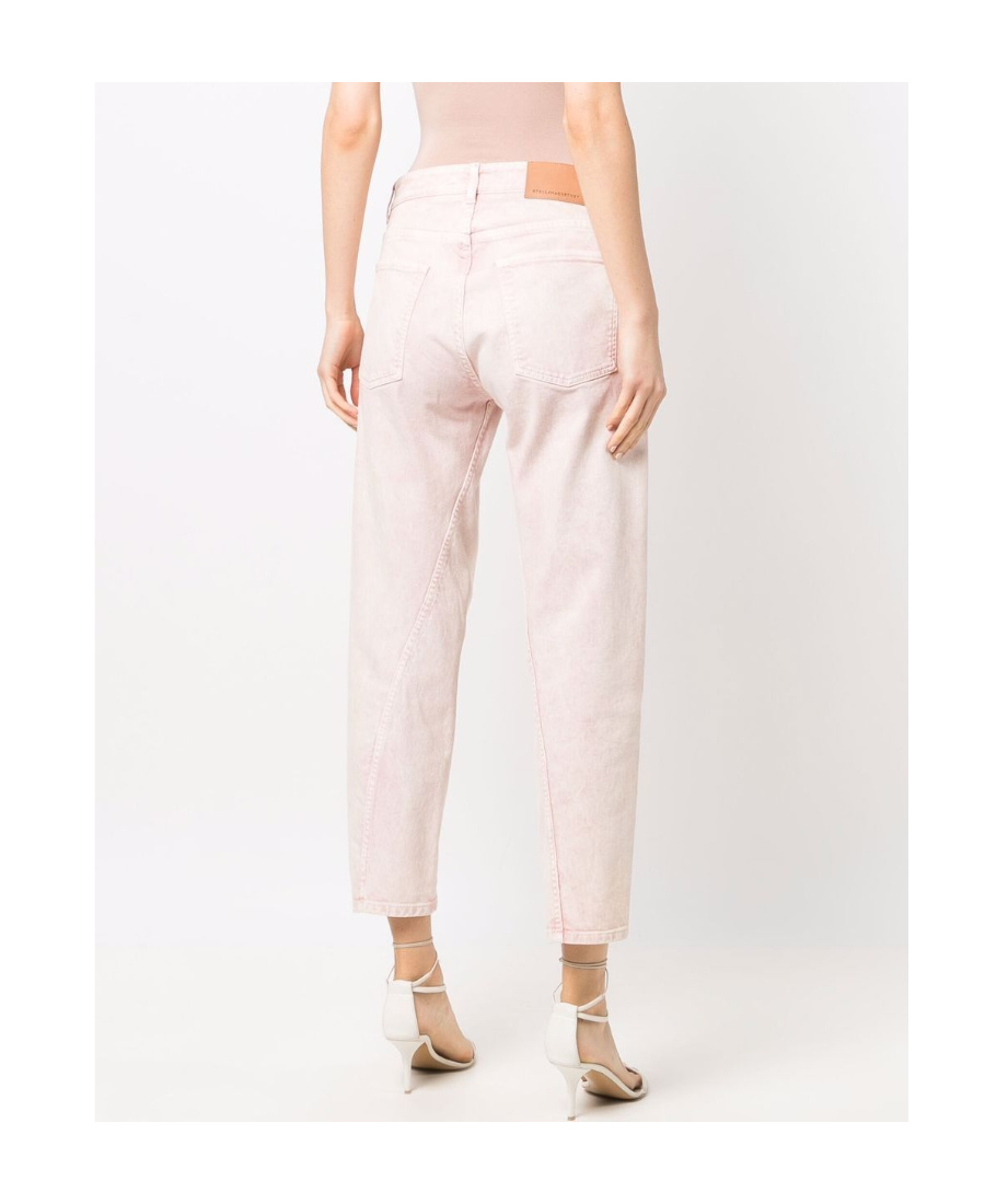 Shop Stella Mccartney Faded Cropped Jeans In White