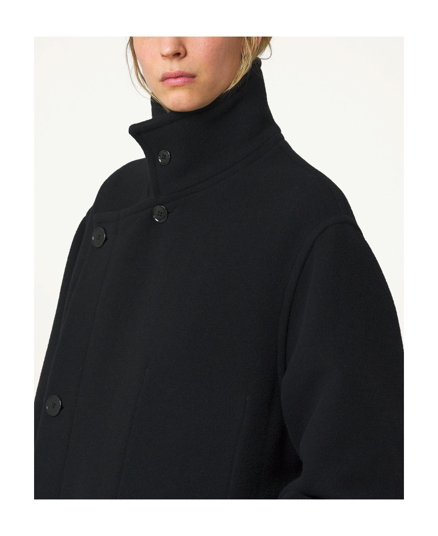 LEMAIRE LEMAIRE SINGLE-BREASTED WRAPPED COAT