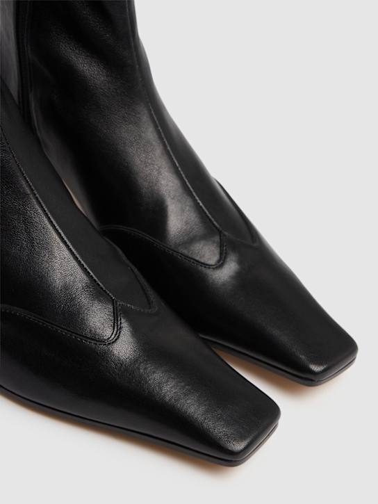 Shop Khaite Square Toe Ankle Boots