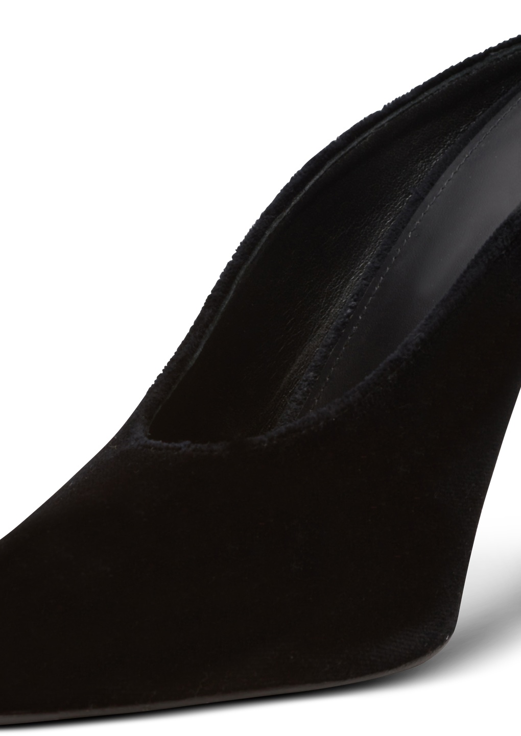 Balmain Velvet Ruby Mules In Black