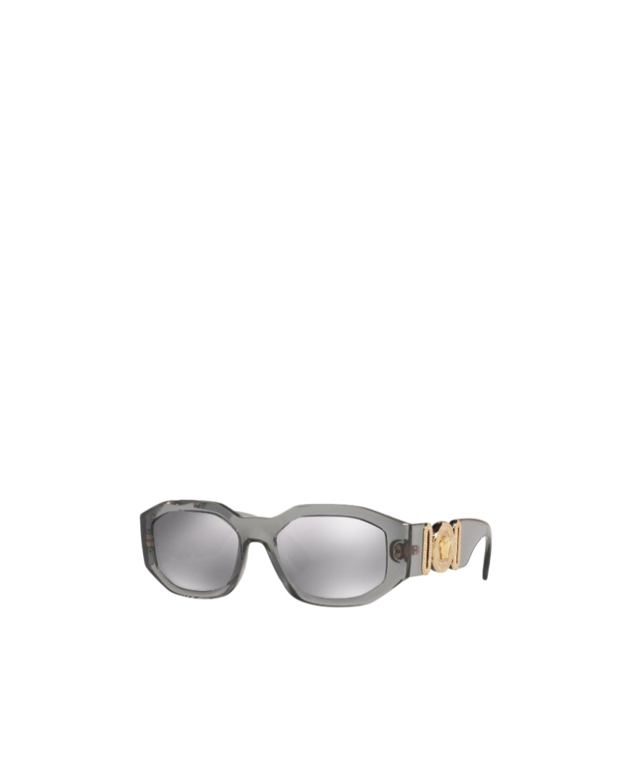 Versace Eyewear Rectangular Frame Sunglasses In Gray