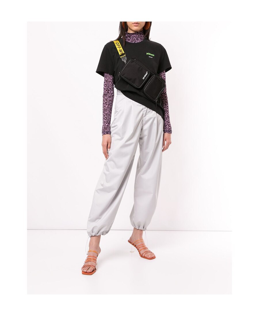 Off-white Logo Printed T-shirt In Black