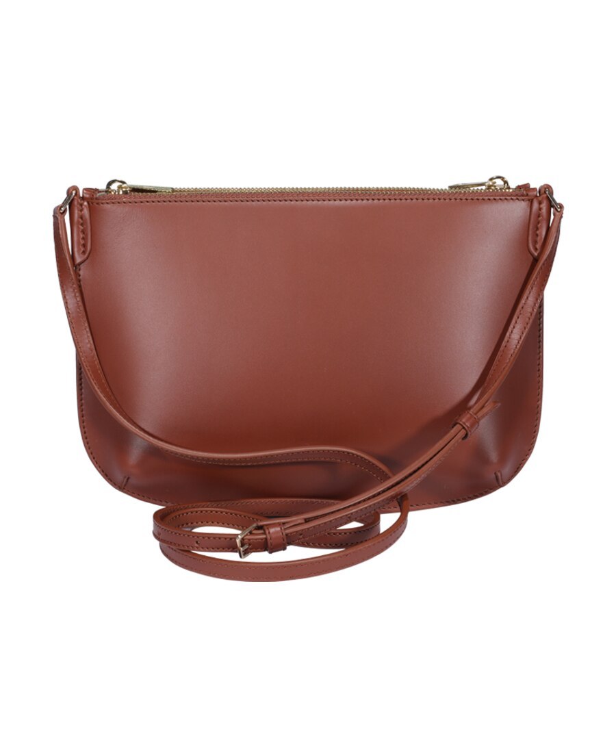 Apc Adjustable Strap Cross Body Bag In Brown