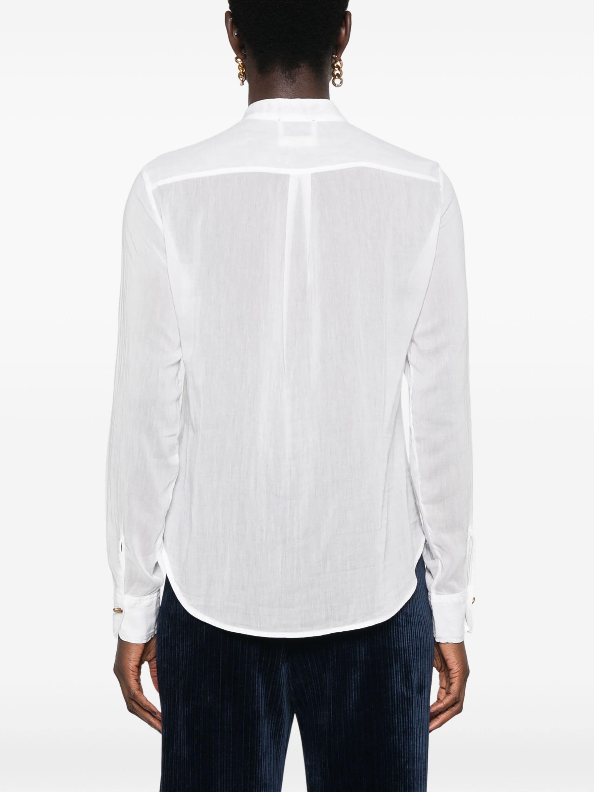 Forte Forte Forte_forte Voile Collar Shirt Sculture Buttons In White