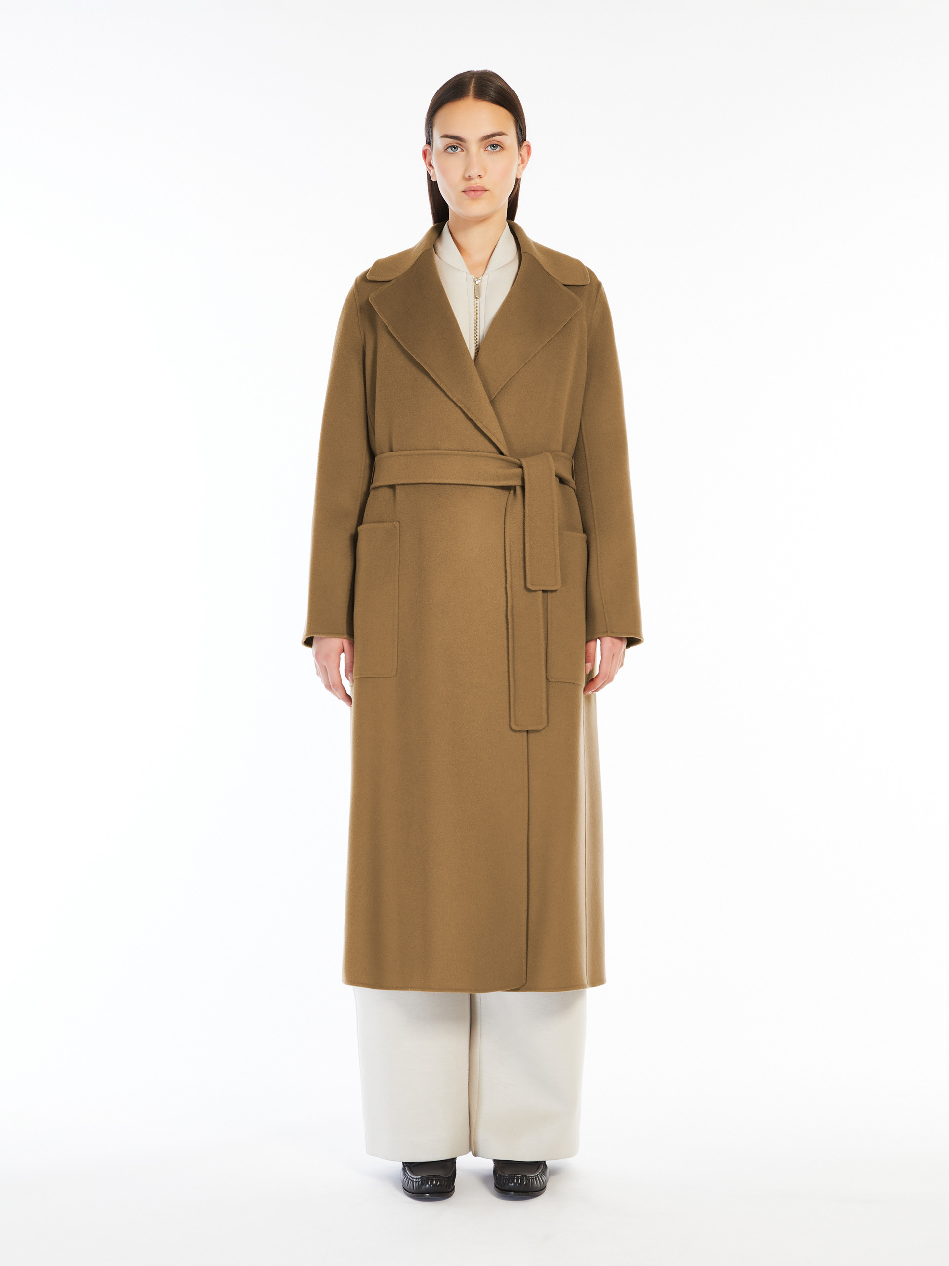 Max Mara Wool Coat In Green