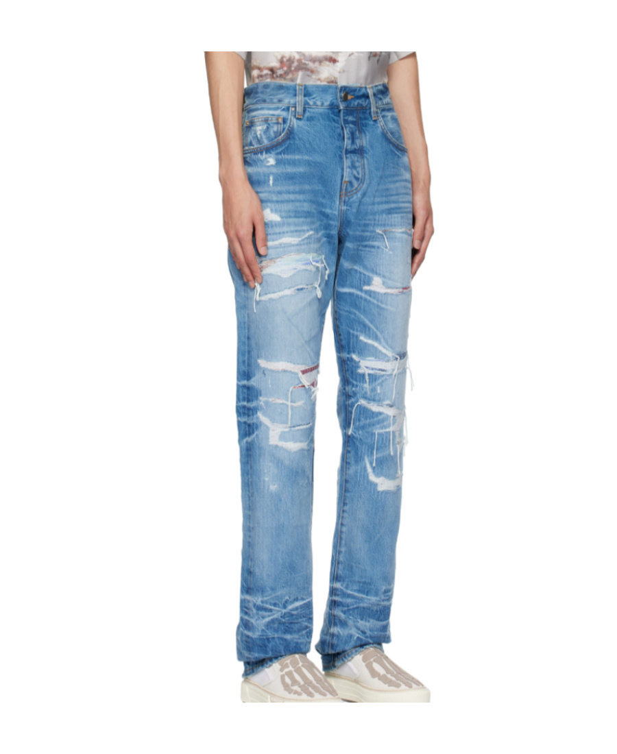 AMIRI DISTRESSED LOSE-FIT JEANS