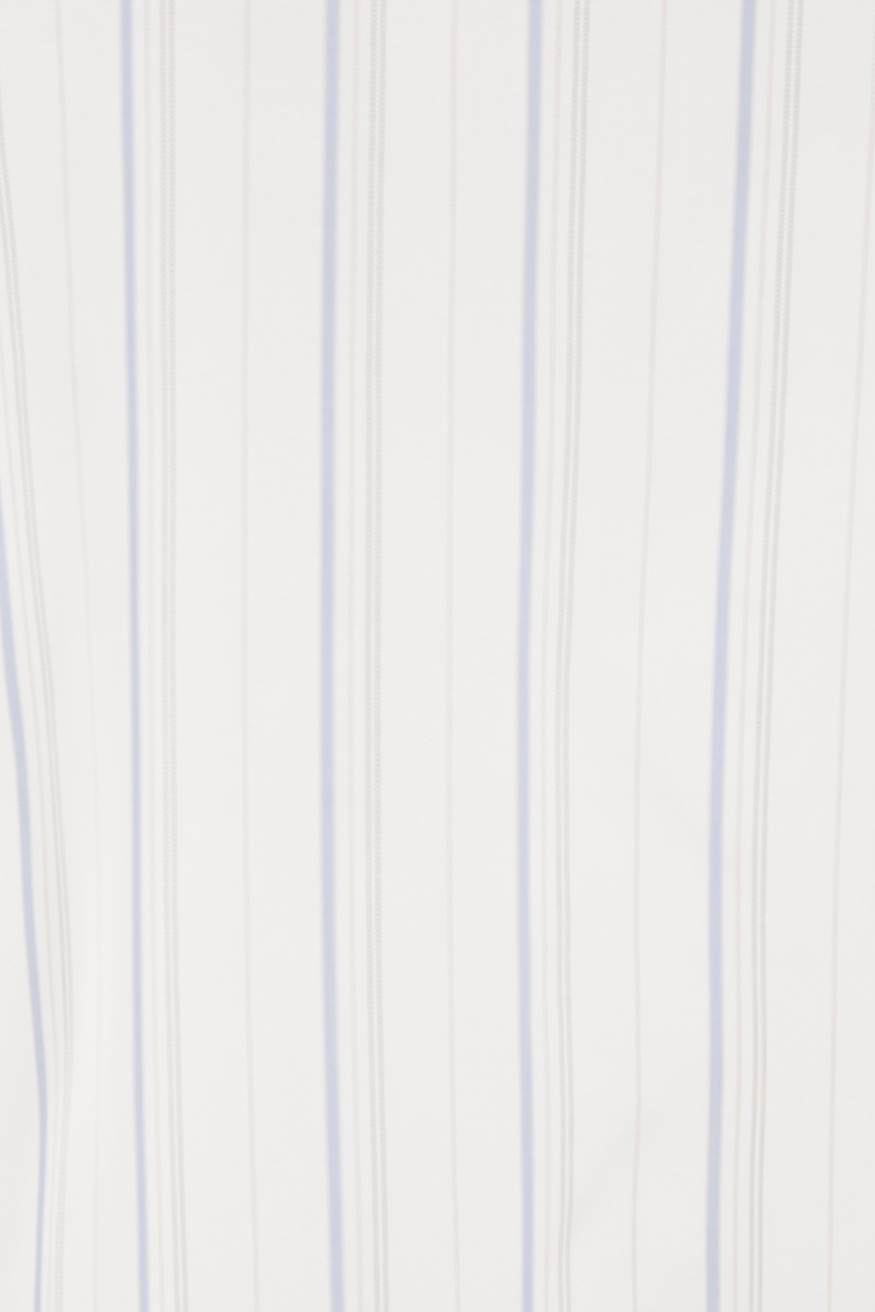 Comme Des Garçons Shirt Striped Long-sleeved Shirt In White